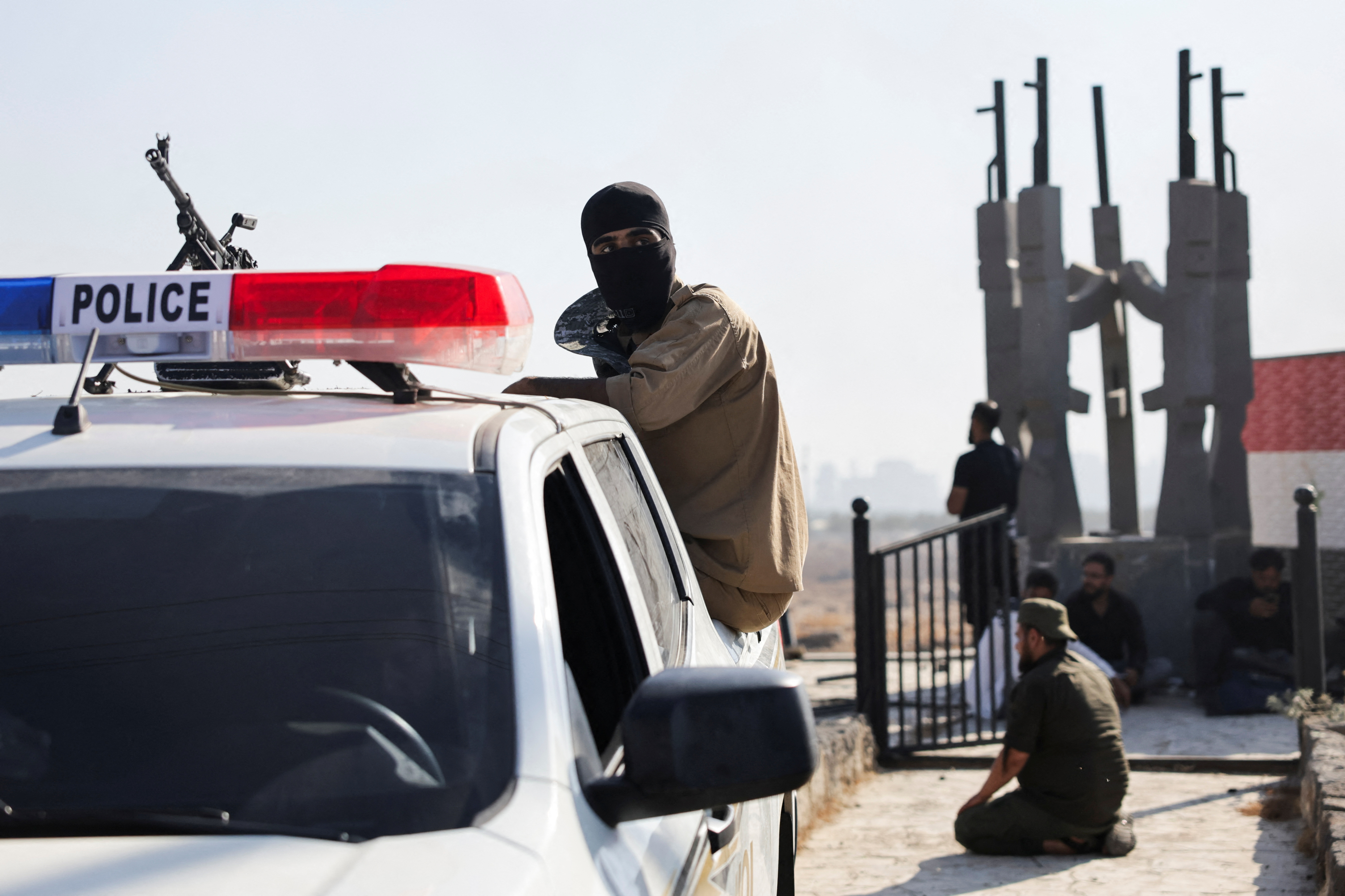 Internal Security Forces checkpoint in Walgha