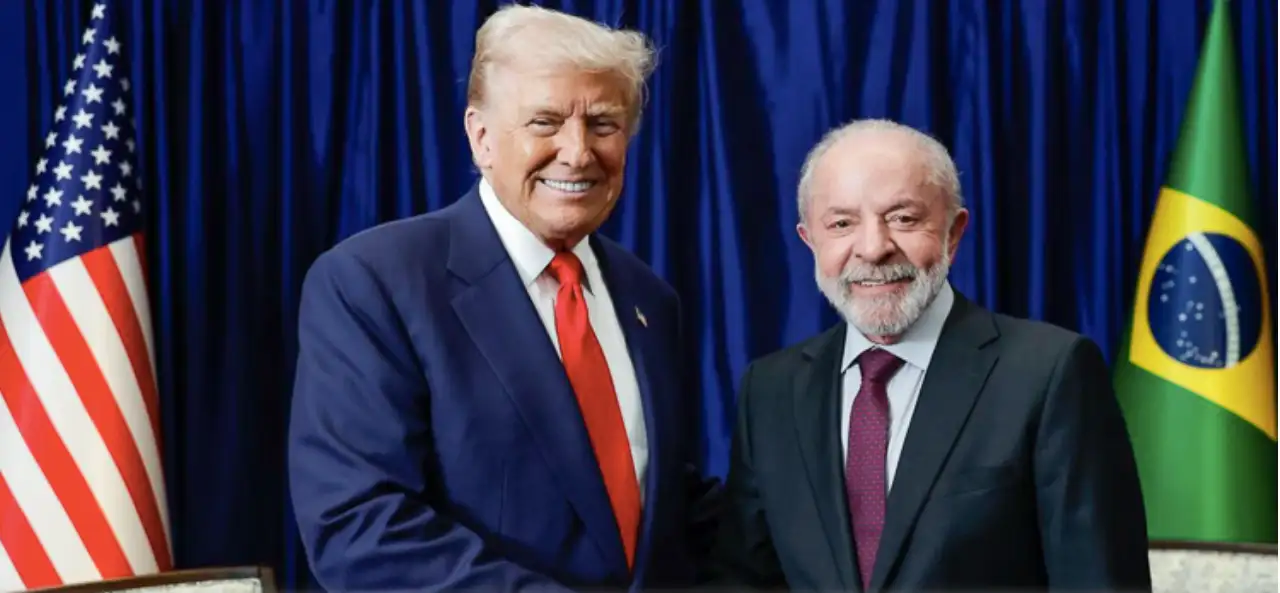 Os presidentes do Brasil e dos Estados Unidos, Lula e Donald Trump