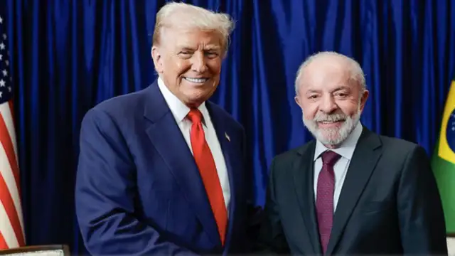 Os presidentes do Brasil e dos Estados Unidos, Lula e Donald Trump