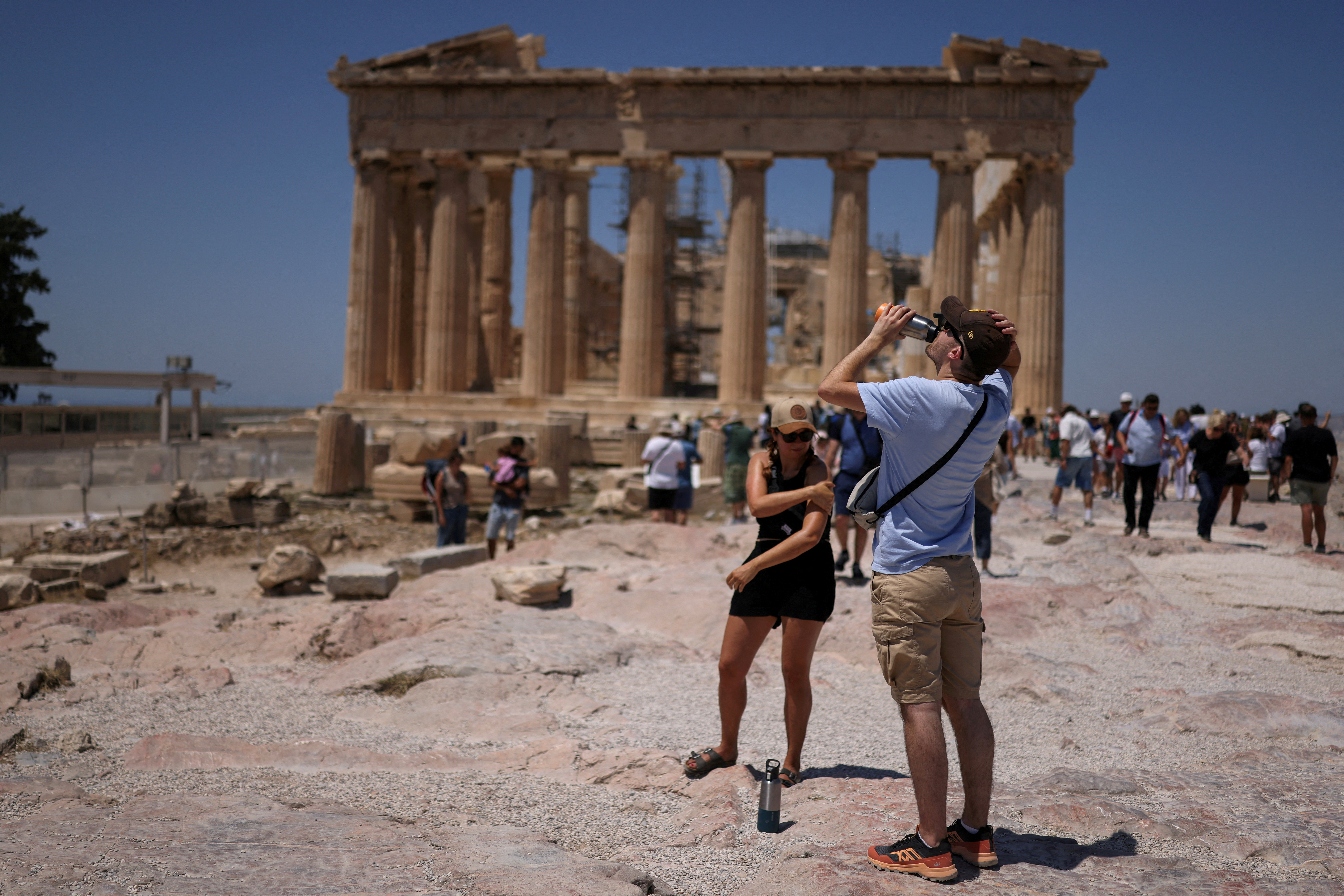 FILE PHOTO: Heatwave hits Athens
