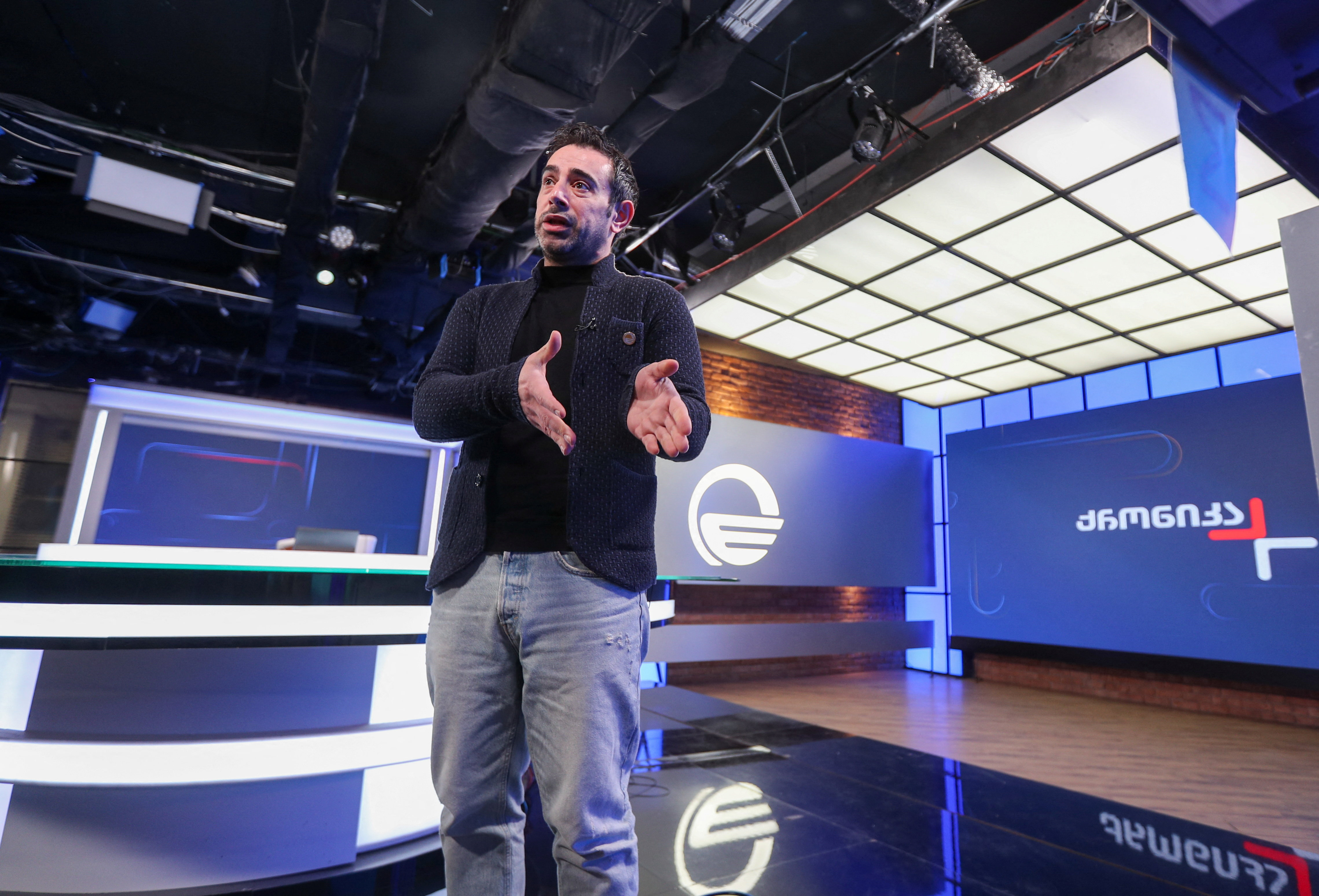 Broadcast studio of Imedi TV in Tbilisi