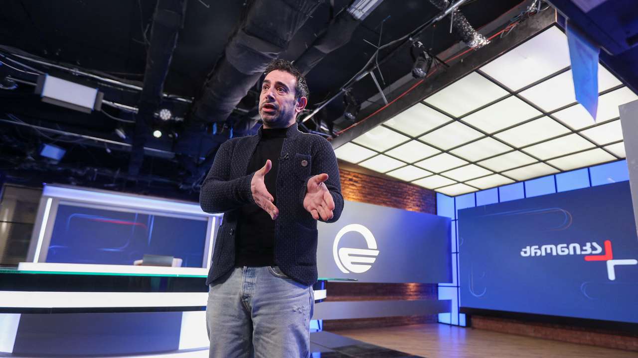 Broadcast studio of Imedi TV in Tbilisi