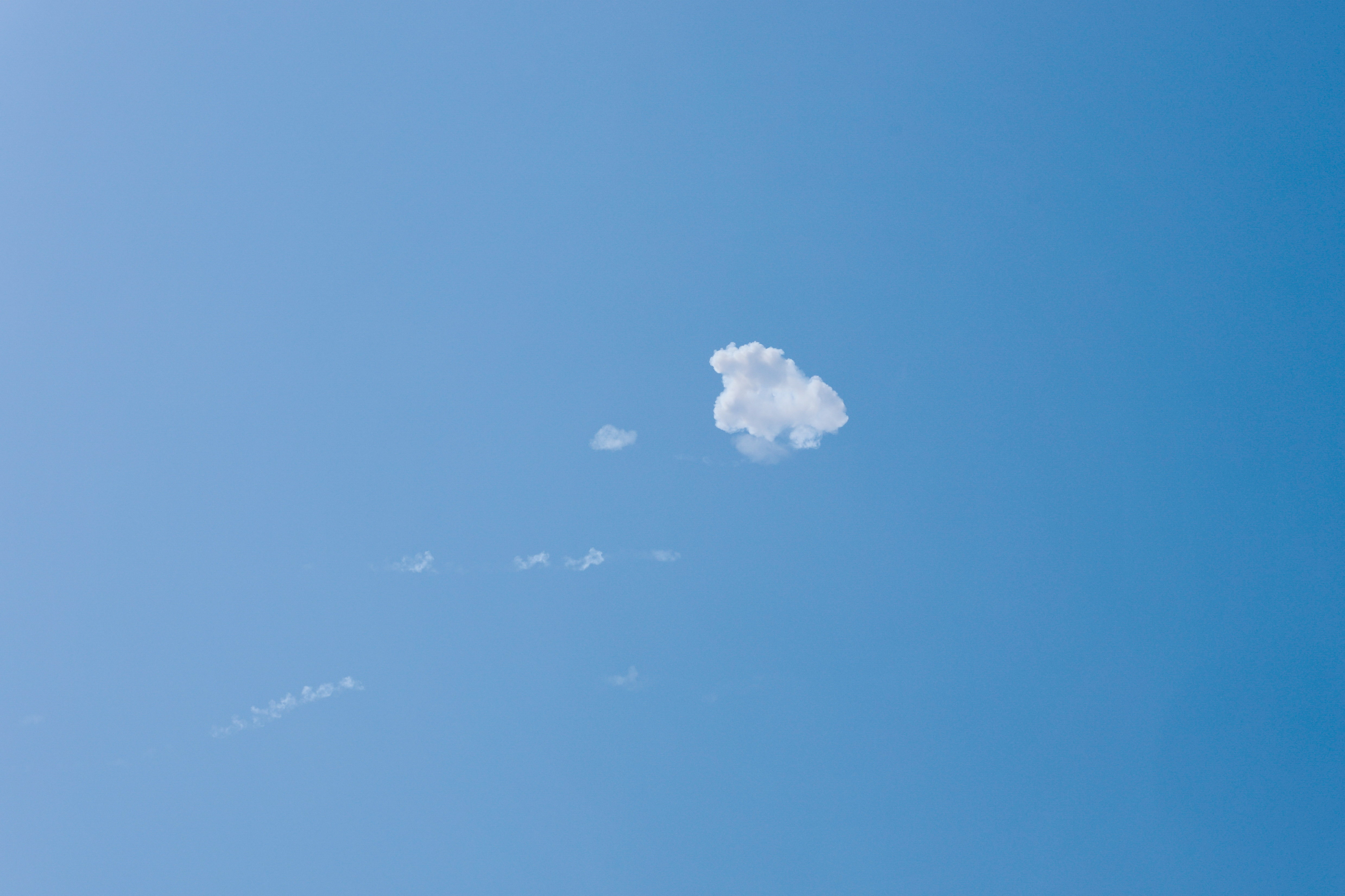 Smoke is left in the sky after reported Iranian missile attacks, following strikes by the United States and Israel against Iran, in Doha