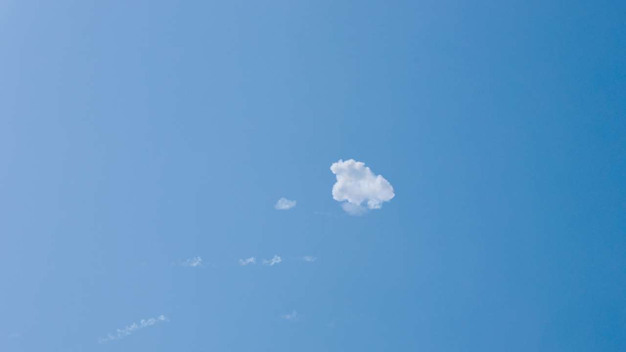 Smoke is left in the sky after reported Iranian missile attacks, following strikes by the United States and Israel against Iran, in Doha