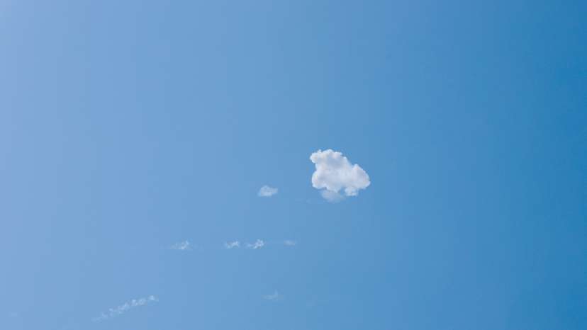 Smoke is left in the sky after reported Iranian missile attacks, following strikes by the United States and Israel against Iran, in Doha