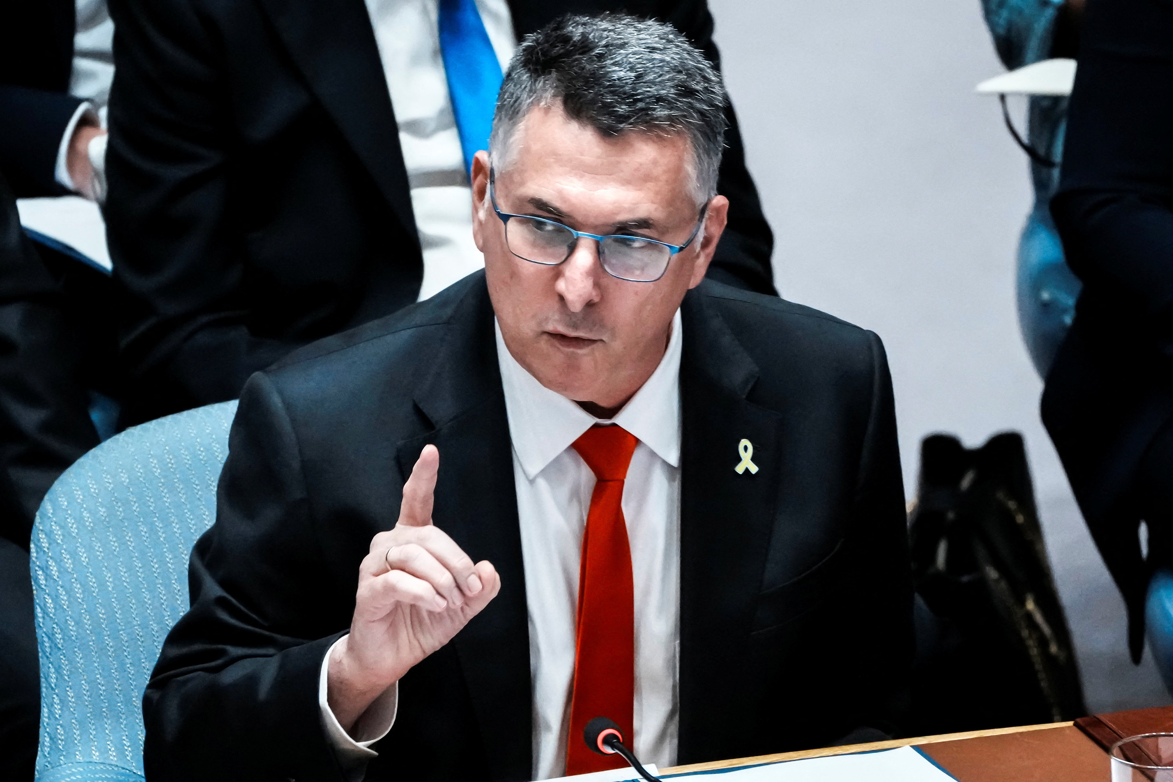 United Nations Security Council about Israel and the Palestinians, in New York