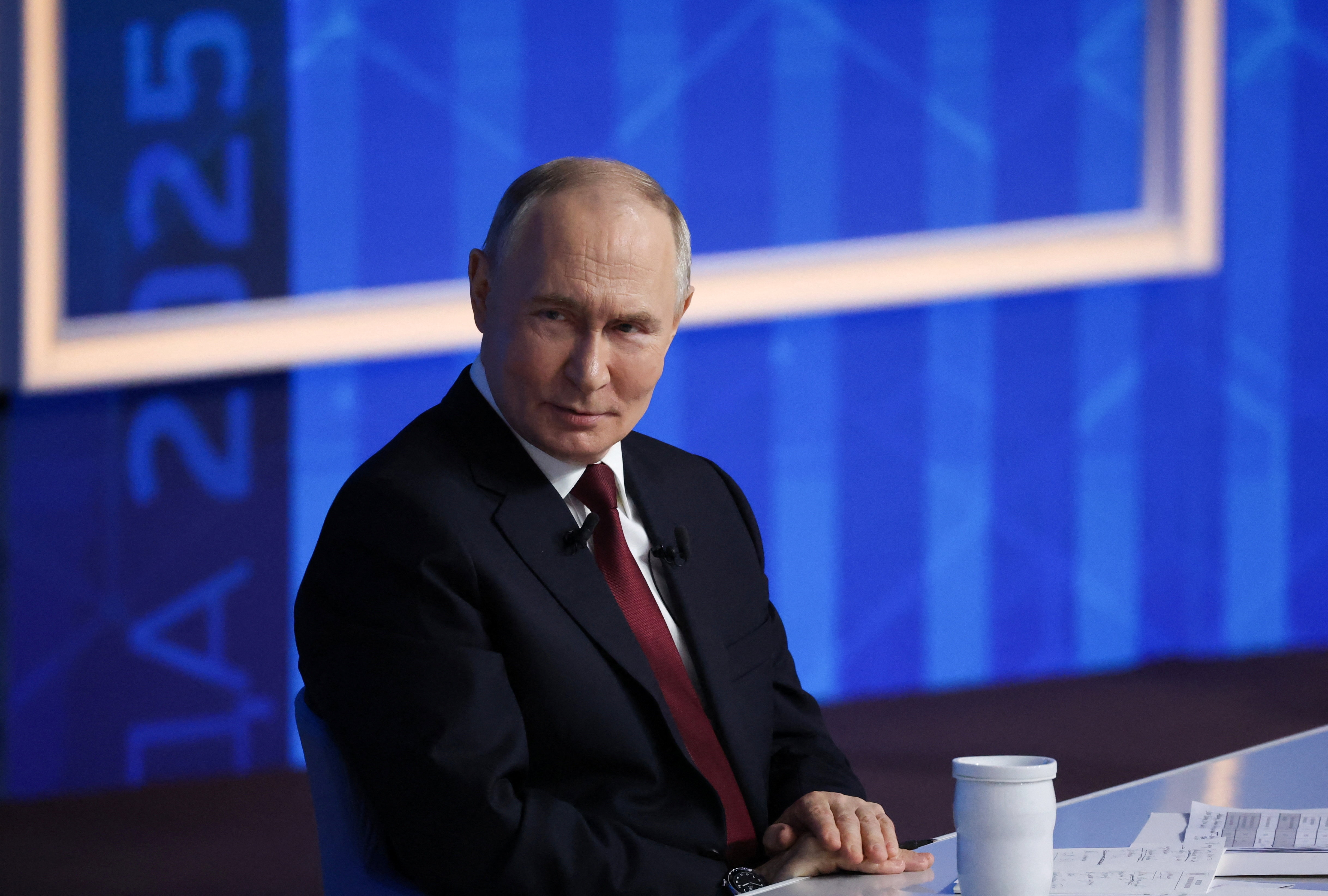 Russian President Putin holds the annual press conference in Moscow