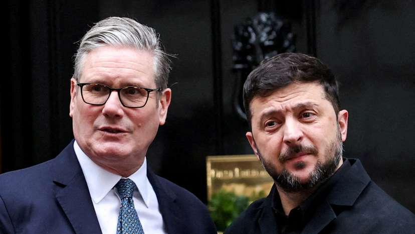 FILE PHOTO: E3 partners France, Germany and Britain meet in London