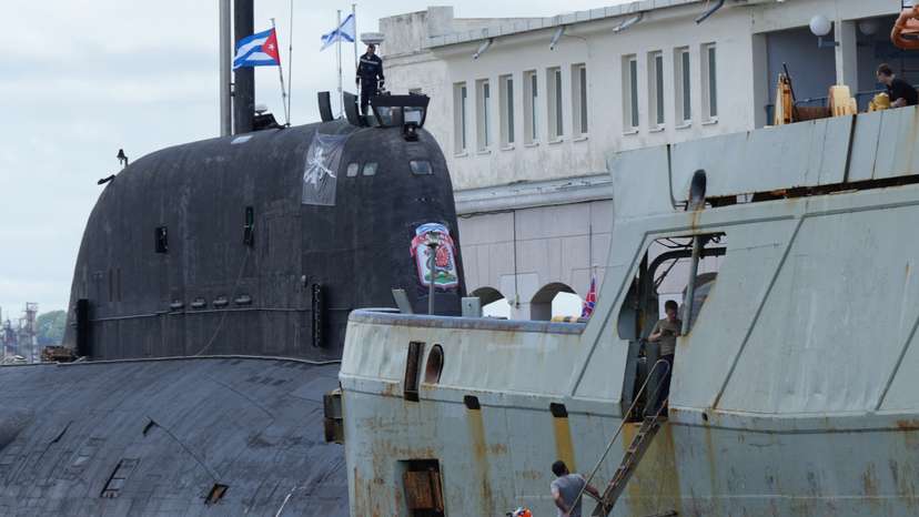 Russian warships in Havana