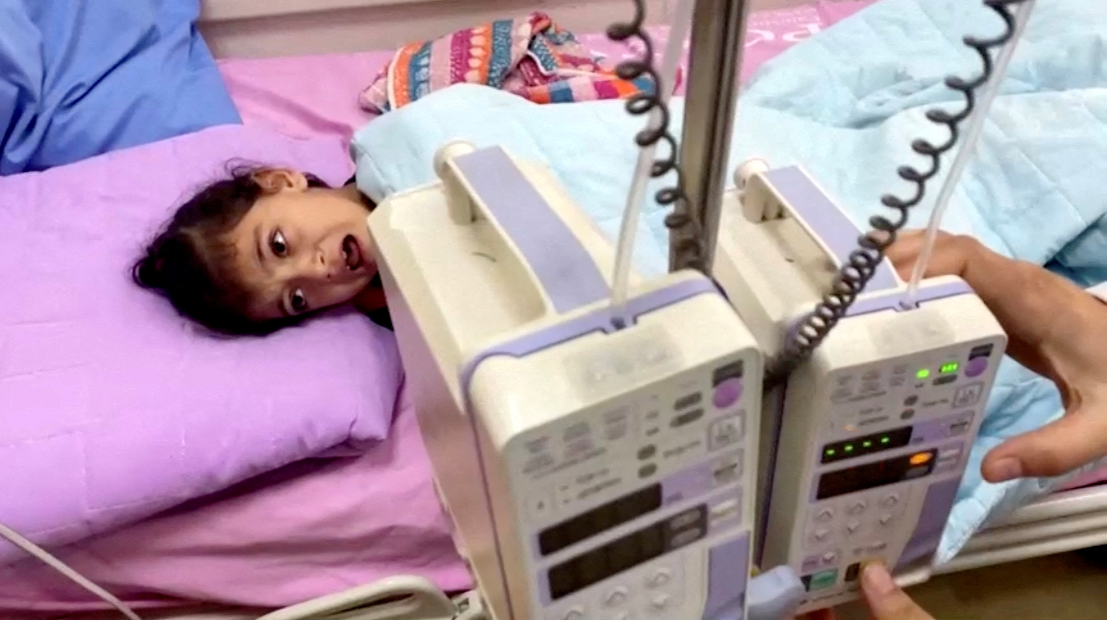 Gaza's cancer unit at the Rantisi hospital runs out of supplies, putting dozens of patients at risk, in Gaza City