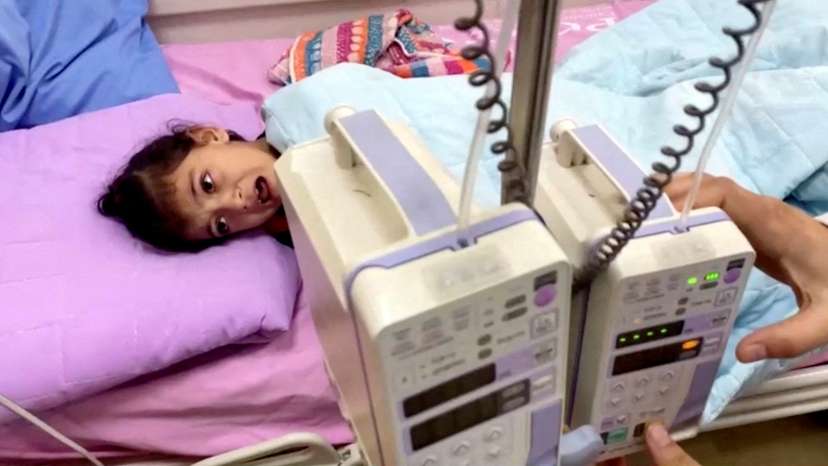 Gaza's cancer unit at the Rantisi hospital runs out of supplies, putting dozens of patients at risk, in Gaza City