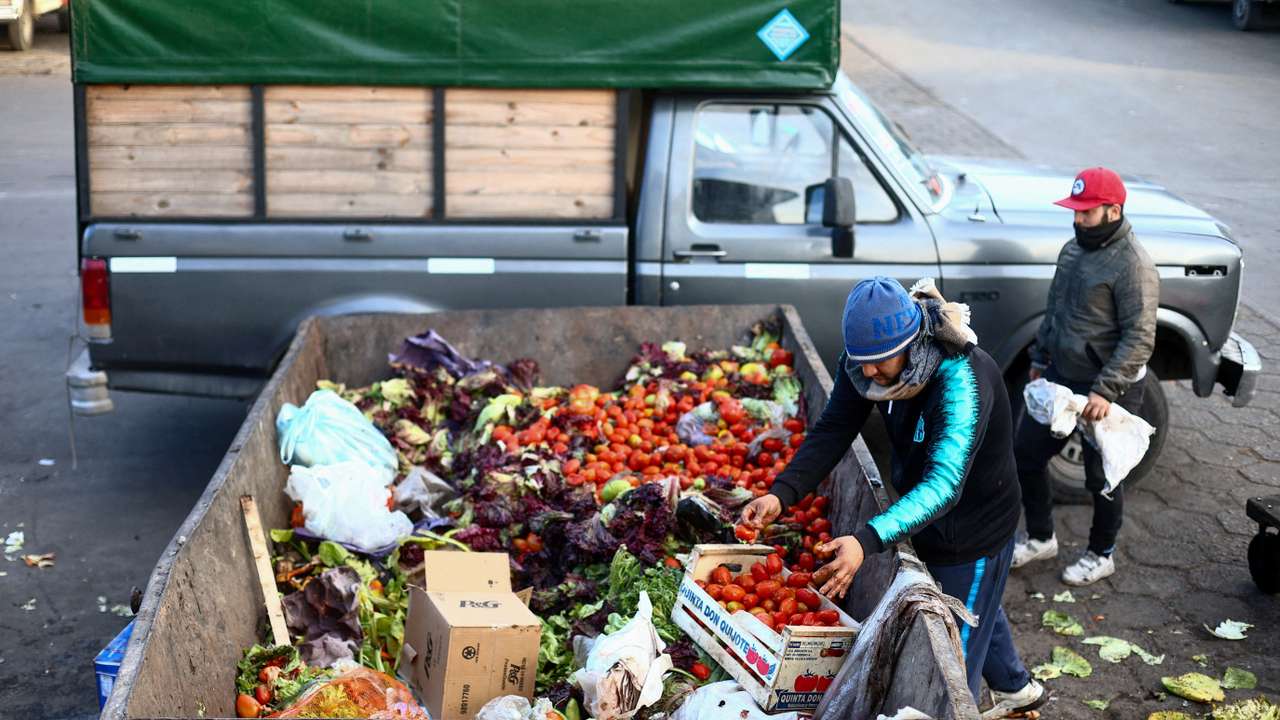 FILE PHOTO: Argentines face daily race for deals as inflation soars above 100% in Buenos Aires, Argentina