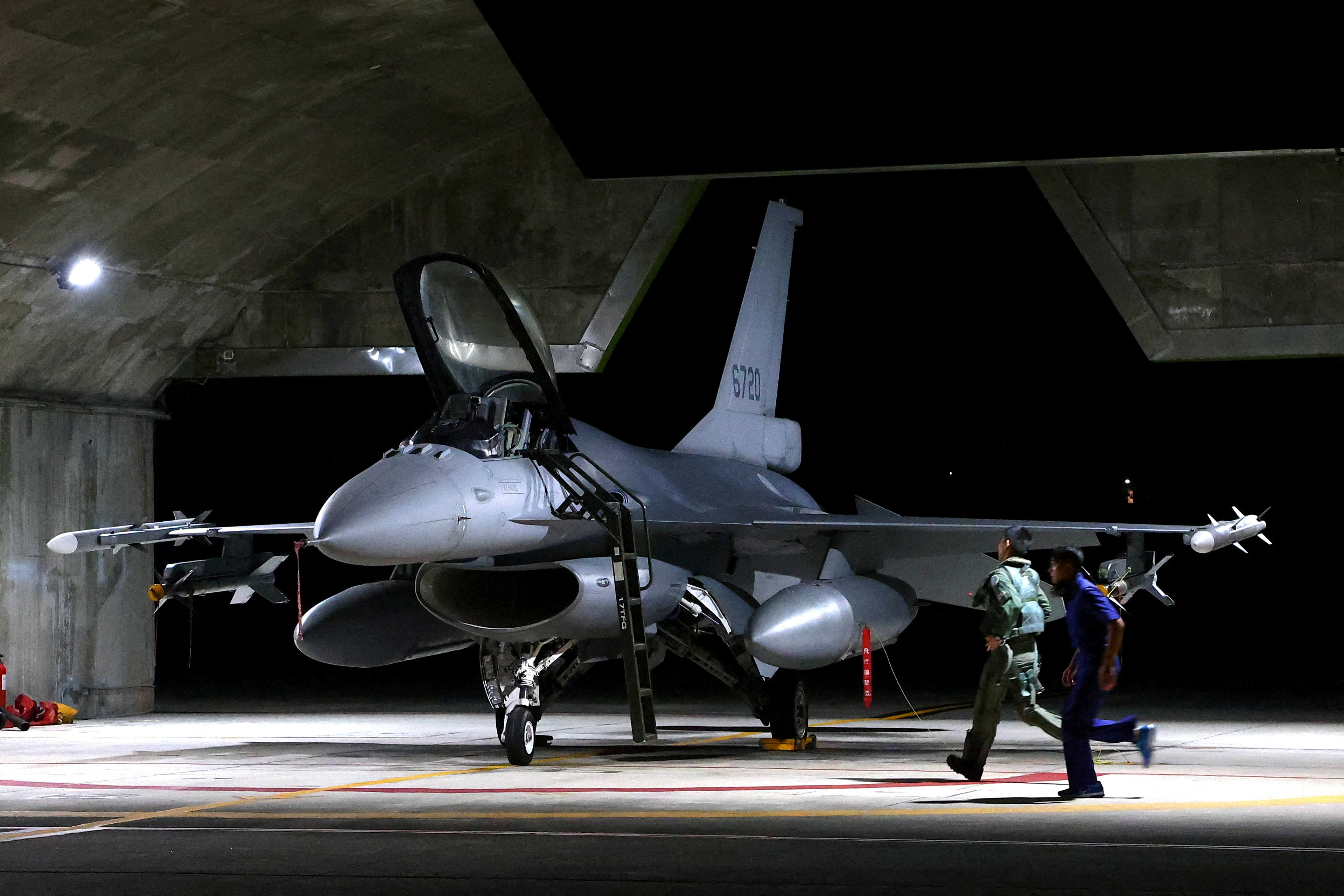 FILE PHOTO: Combat readiness mission at the airbase in Hualien
