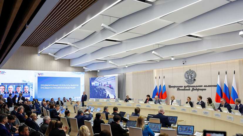 Russia’s central election commission announces latest results in presidential election