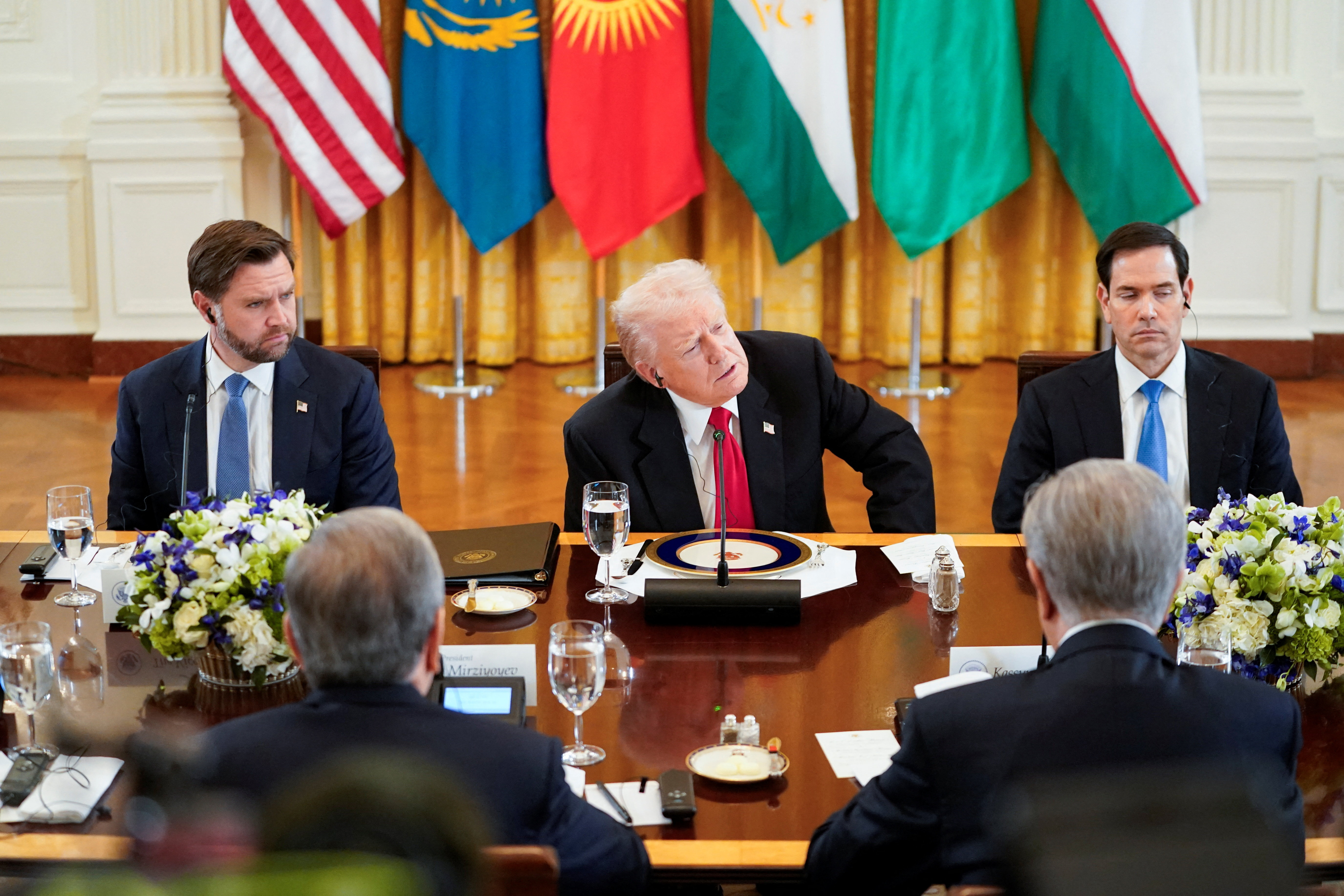 Trump meets Central Asian leaders at the White House in Washington, D.C.