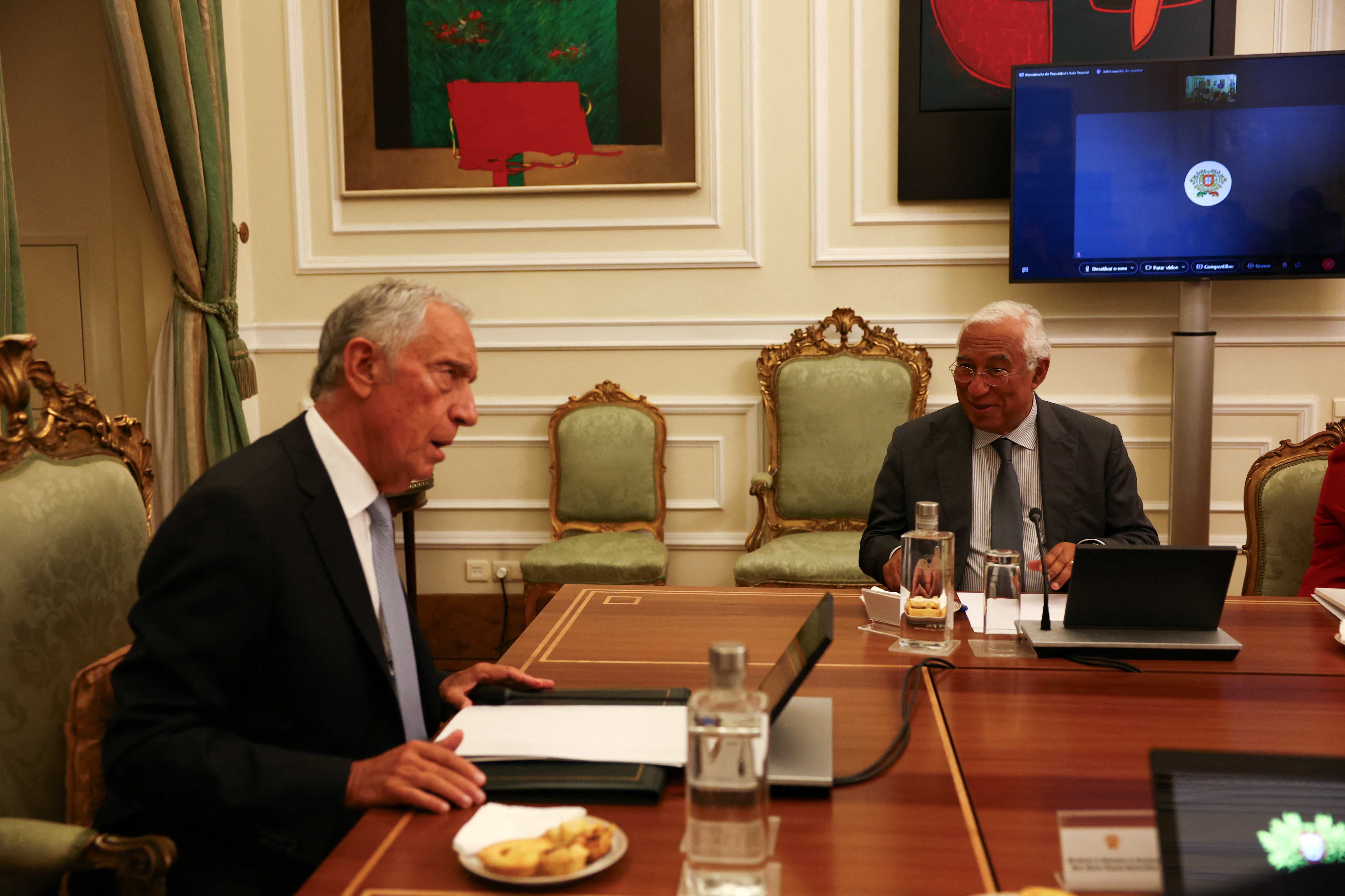 Portugal's President Marcelo Rebelo de Sousa meets with the Council of State, in Lisbon