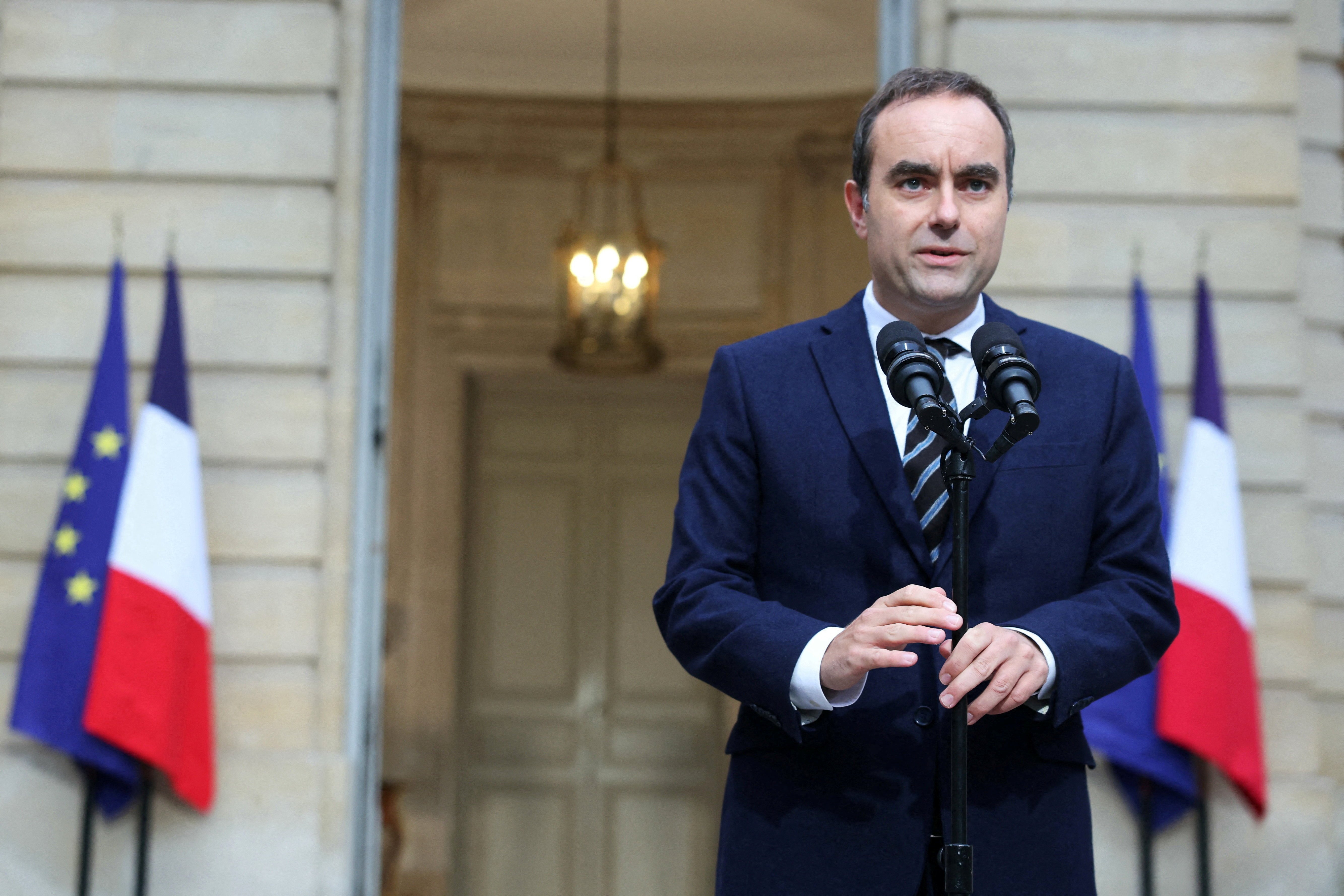 FILE PHOTO: French PM Lecornu meets French political parties in Paris