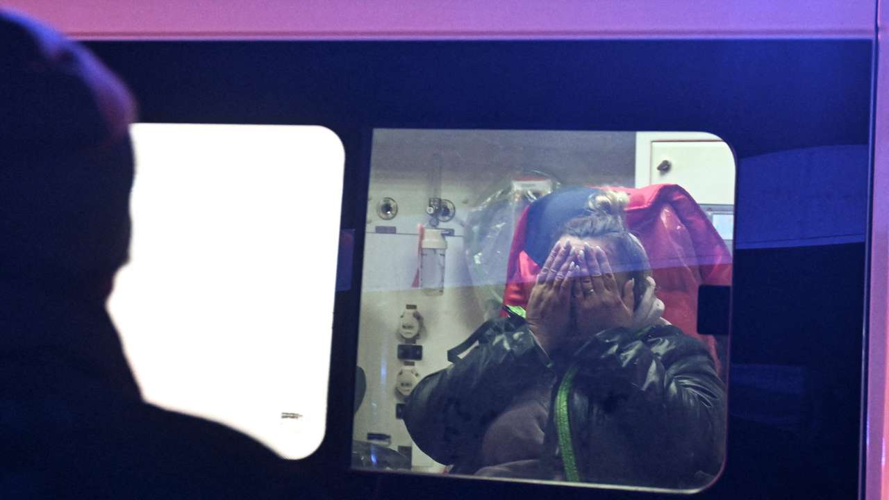 Aftermath of a Russian drone strike in Zaporizhzhia