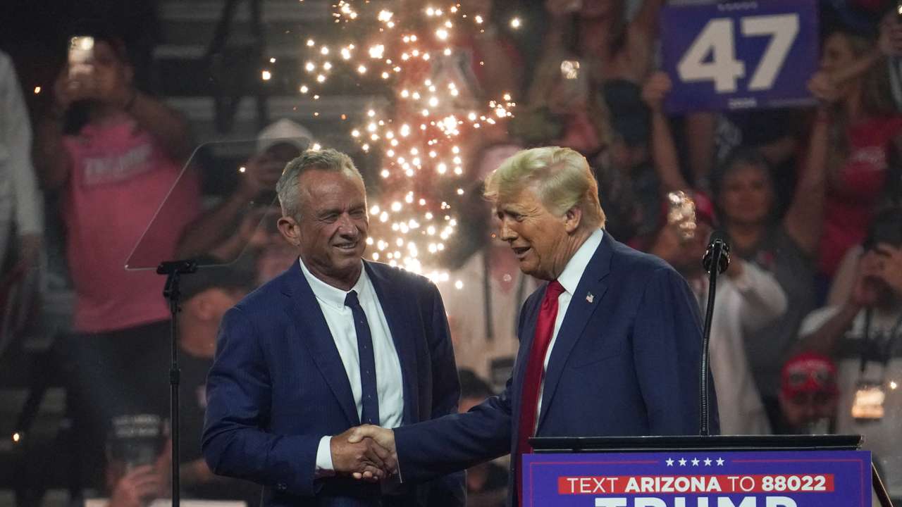 Republican presidential nominee and former U.S. President Trump holds rally in Glendale, Arizona