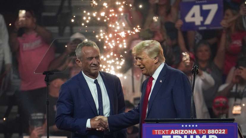 Republican presidential nominee and former U.S. President Trump holds rally in Glendale, Arizona