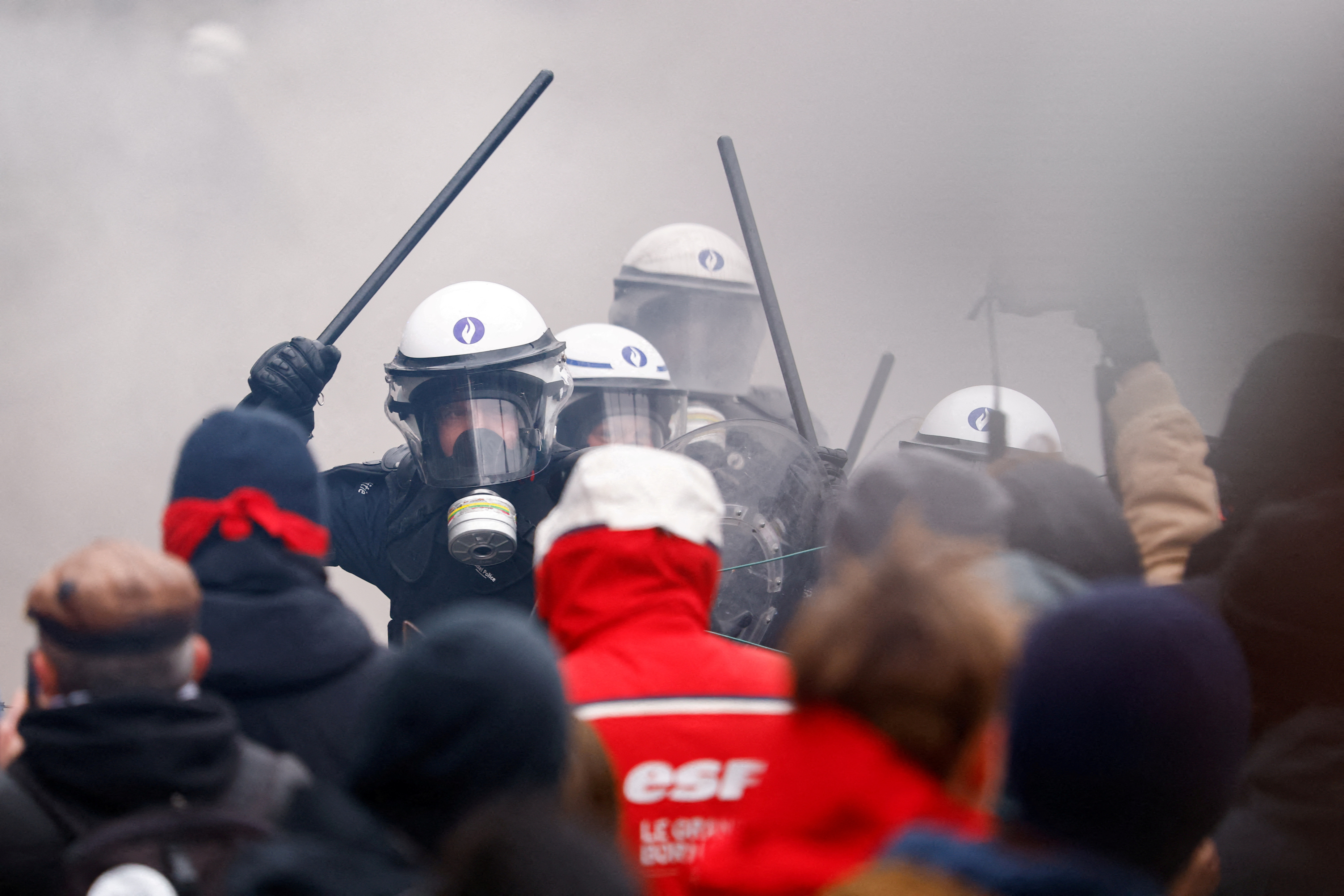 National strike demanding stronger public services in Brussels