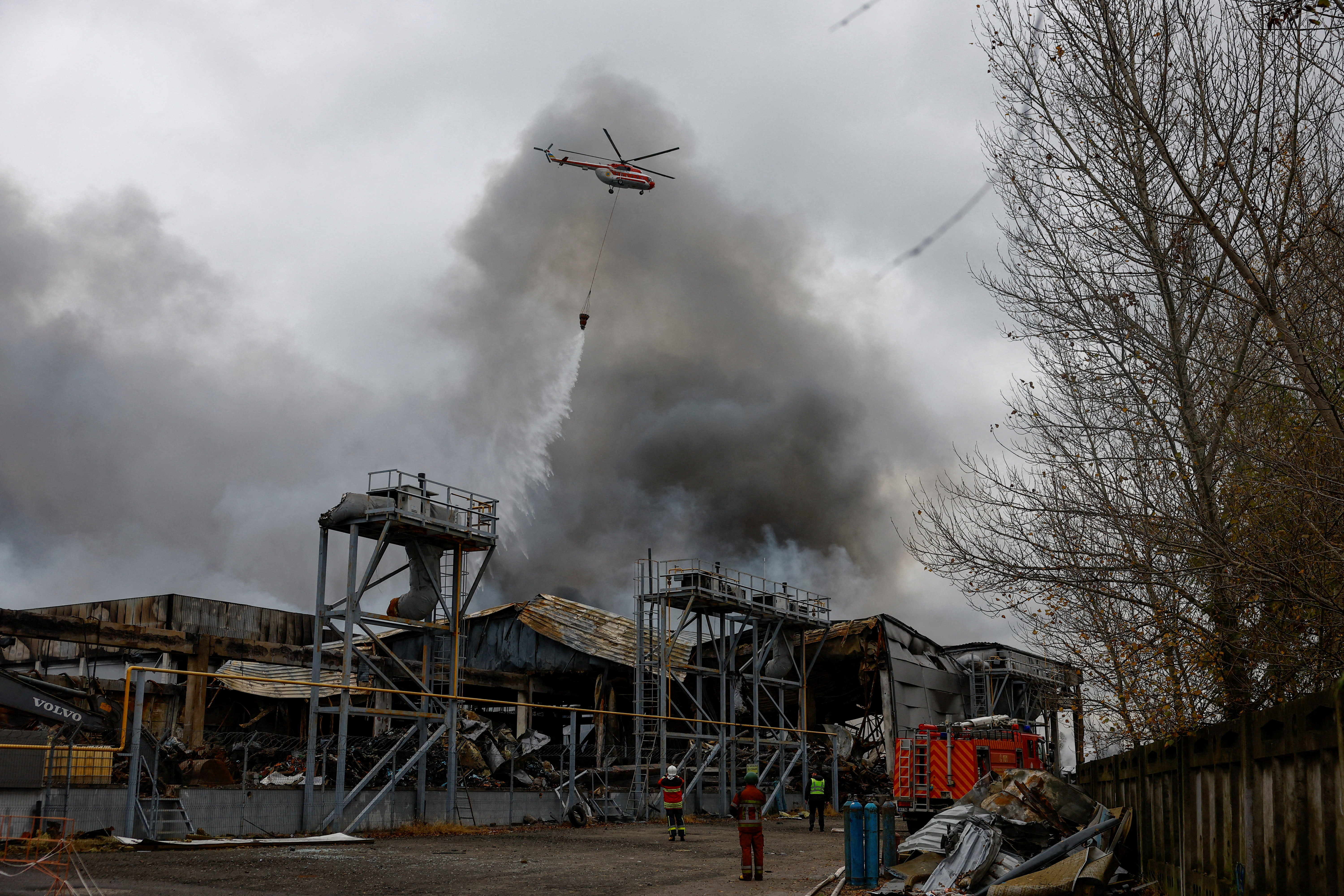 Aftermath of a Russian missile attack in Kyiv