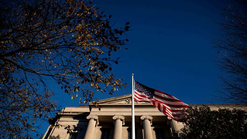 FILE PHOTO: The U.S. Department of Justice Building is pictured