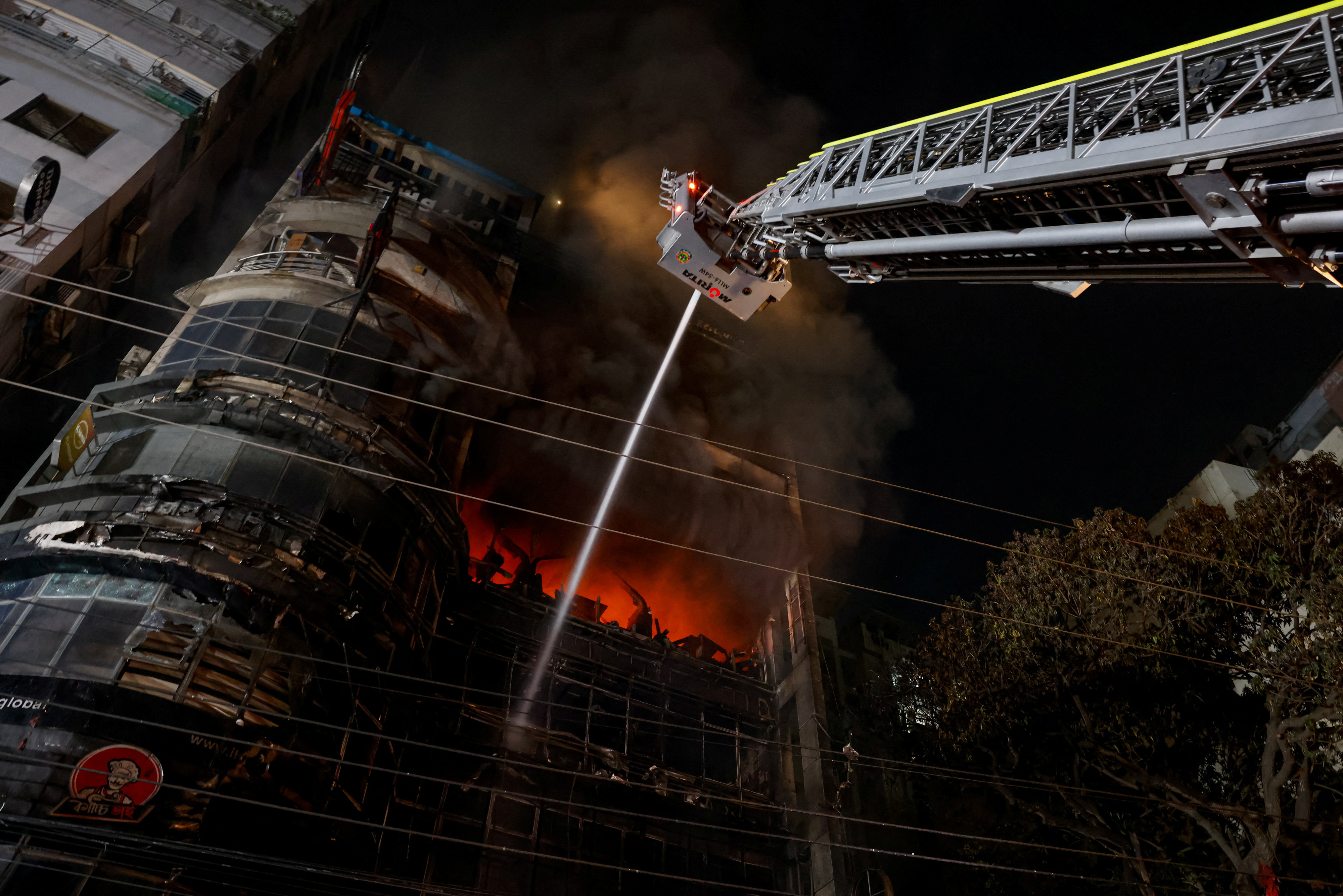 FILE PHOTO: Fire broke out in a multi storey building in Dhaka