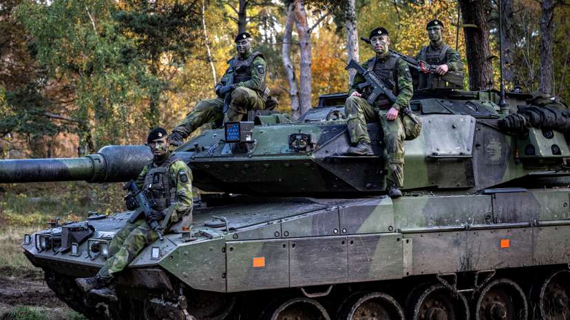 Press conference at P7 Regiment in Revingehed