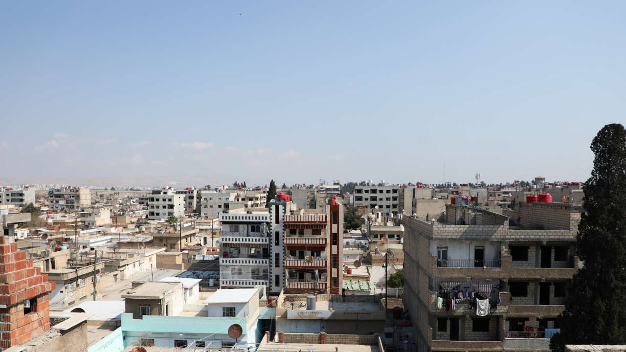 A view shows Qamishli, after Syrian Democratic Forces (SDF) signed a deal agreeing to integrate into Syria's new state institutions
