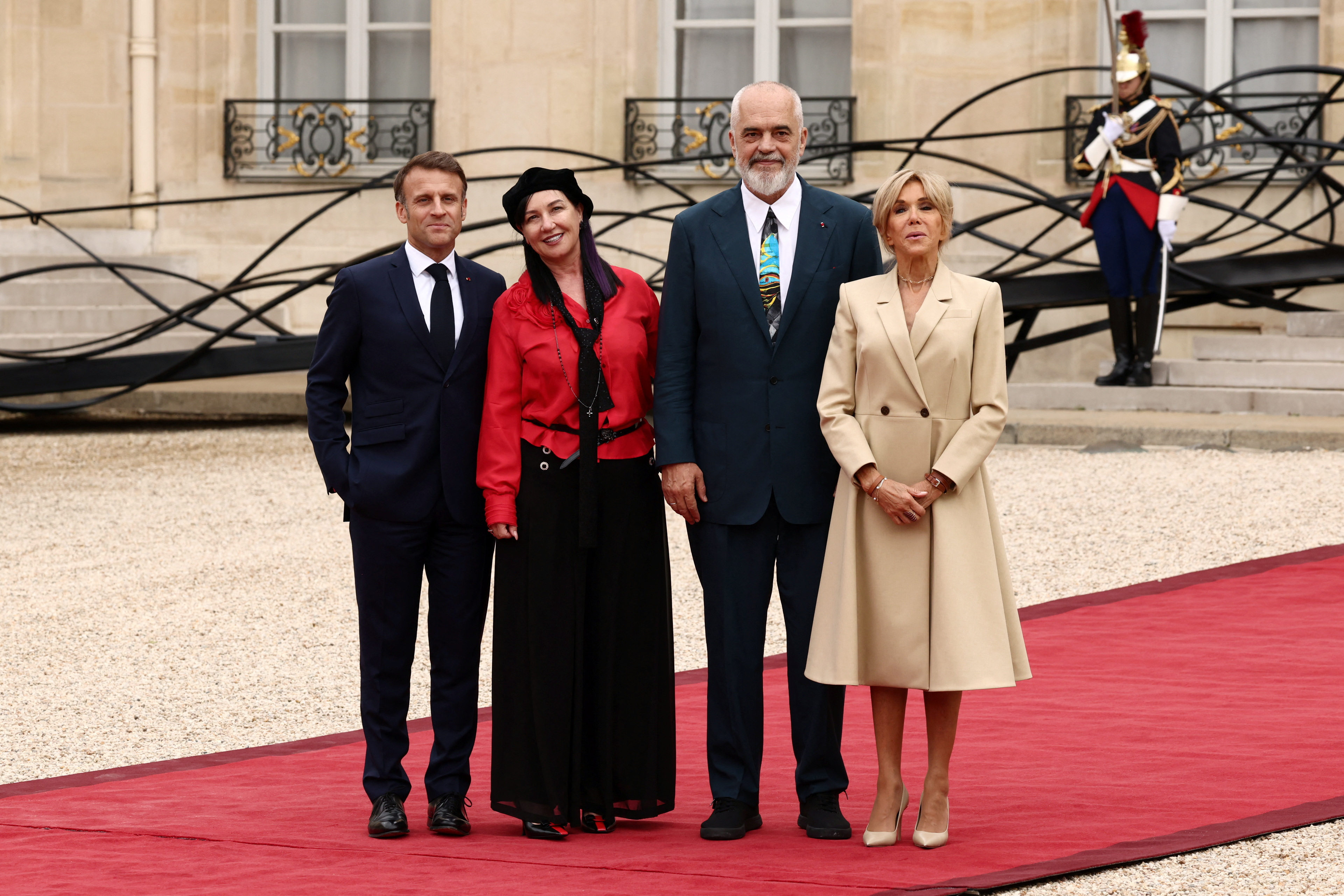 French President Macron meets leaders in Paris for the Olympics