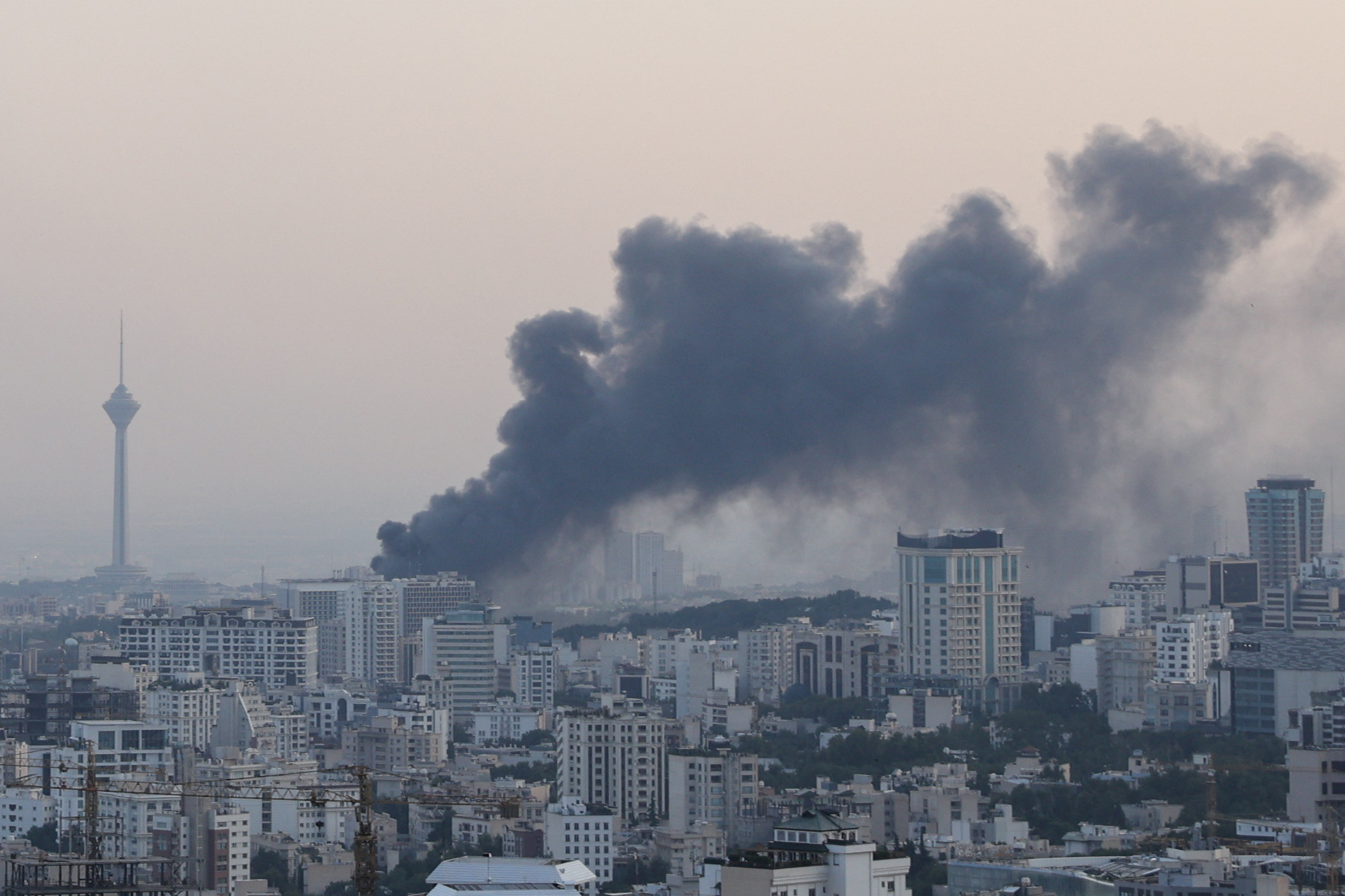 Iranian state broadcaster hit in Tehran