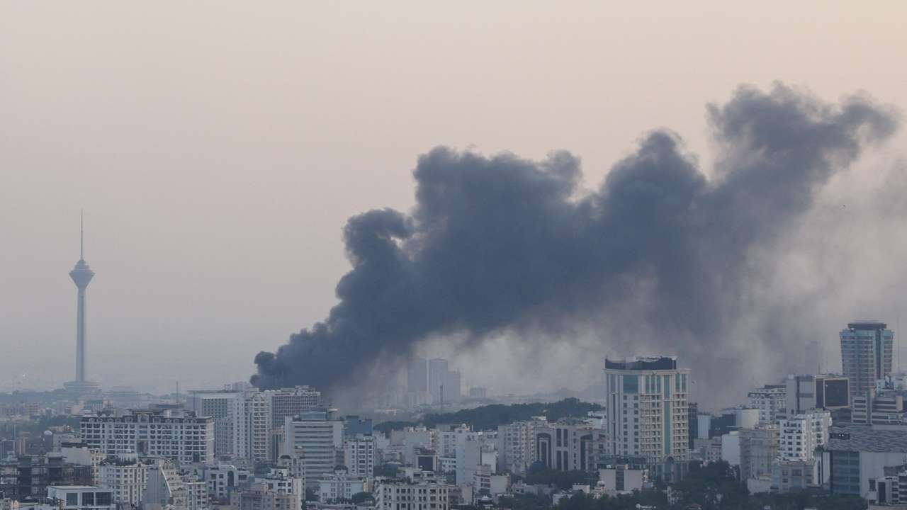 Iranian state broadcaster hit in Tehran