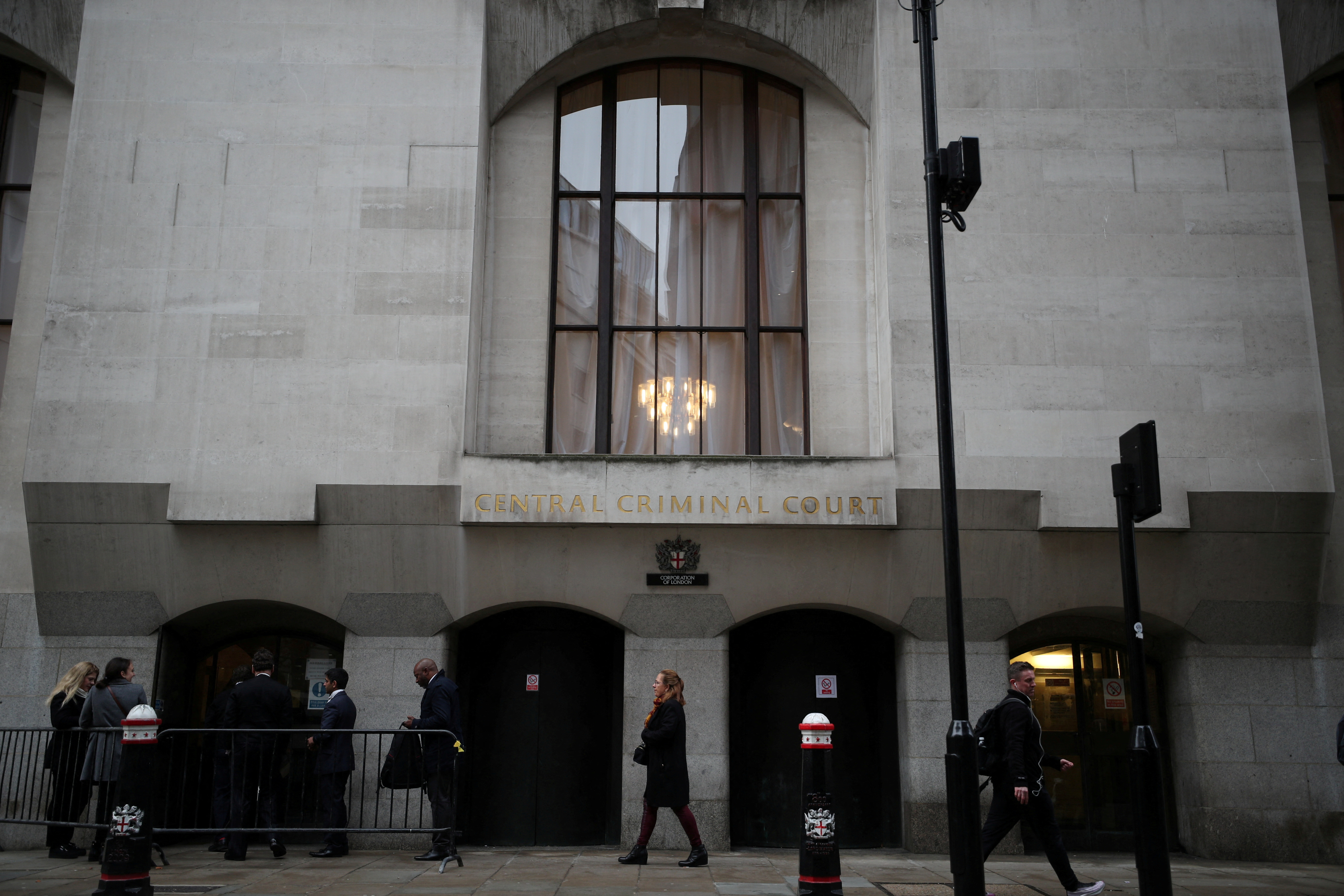 FILE PHOTO: General view shows Old Bailey central criminal court in London