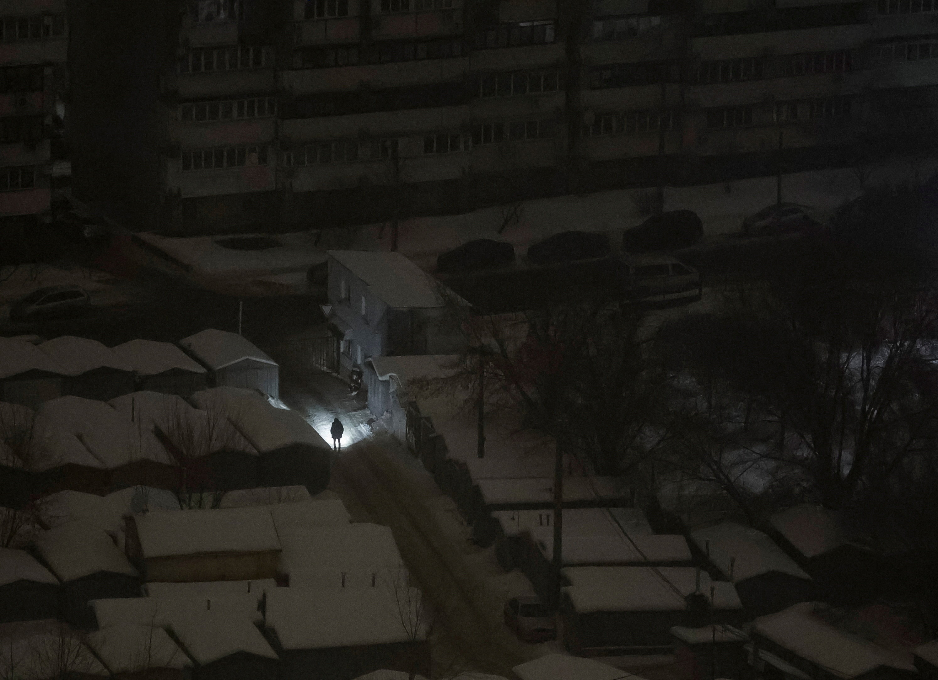 Russian missile and drone strike in Kyiv