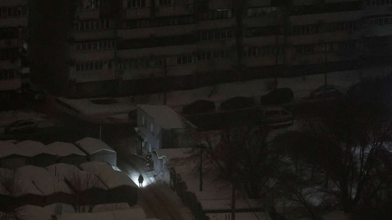 Russian missile and drone strike in Kyiv