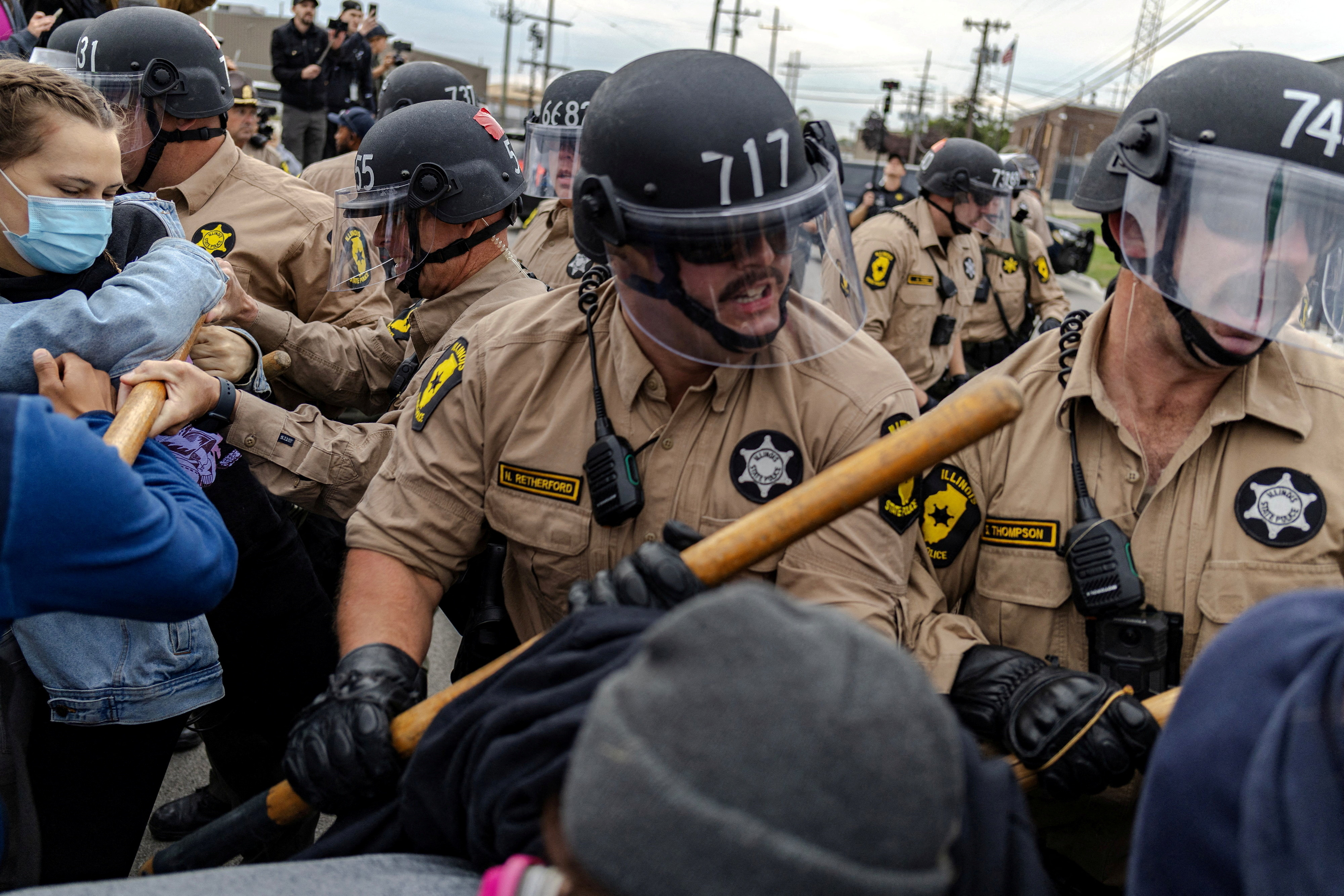 FILE PHOTO: Protesters gather outside of the Broadview ICE facility