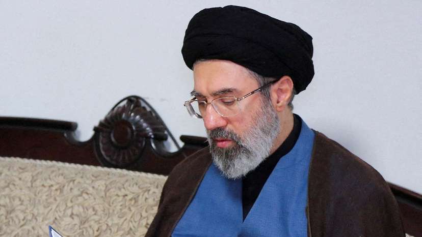 FILE PHOTO: Mojtaba Khamenei visits Hezbollah's office in Tehran