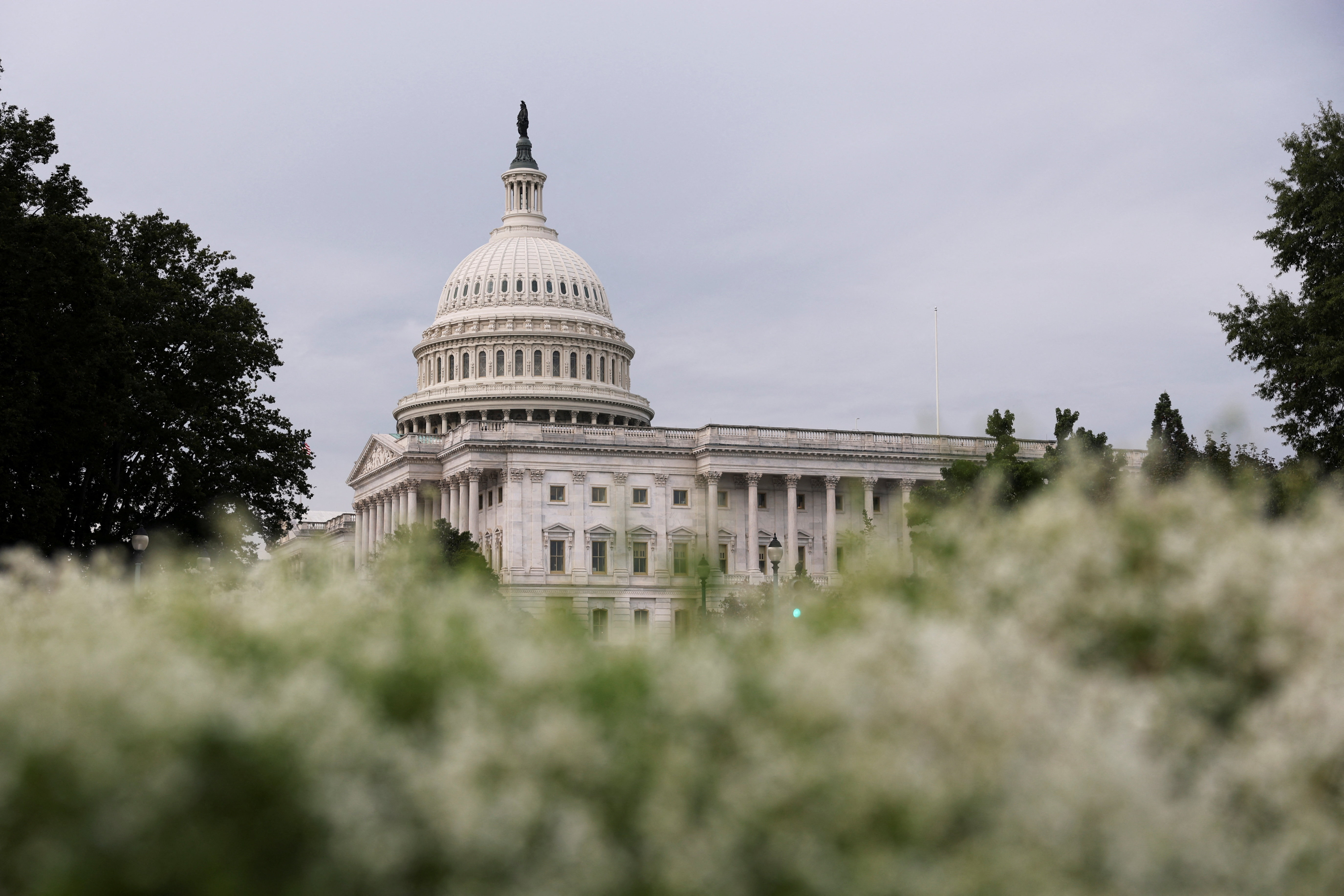 A general view of the U.S. Capitol Building's dome in Washington