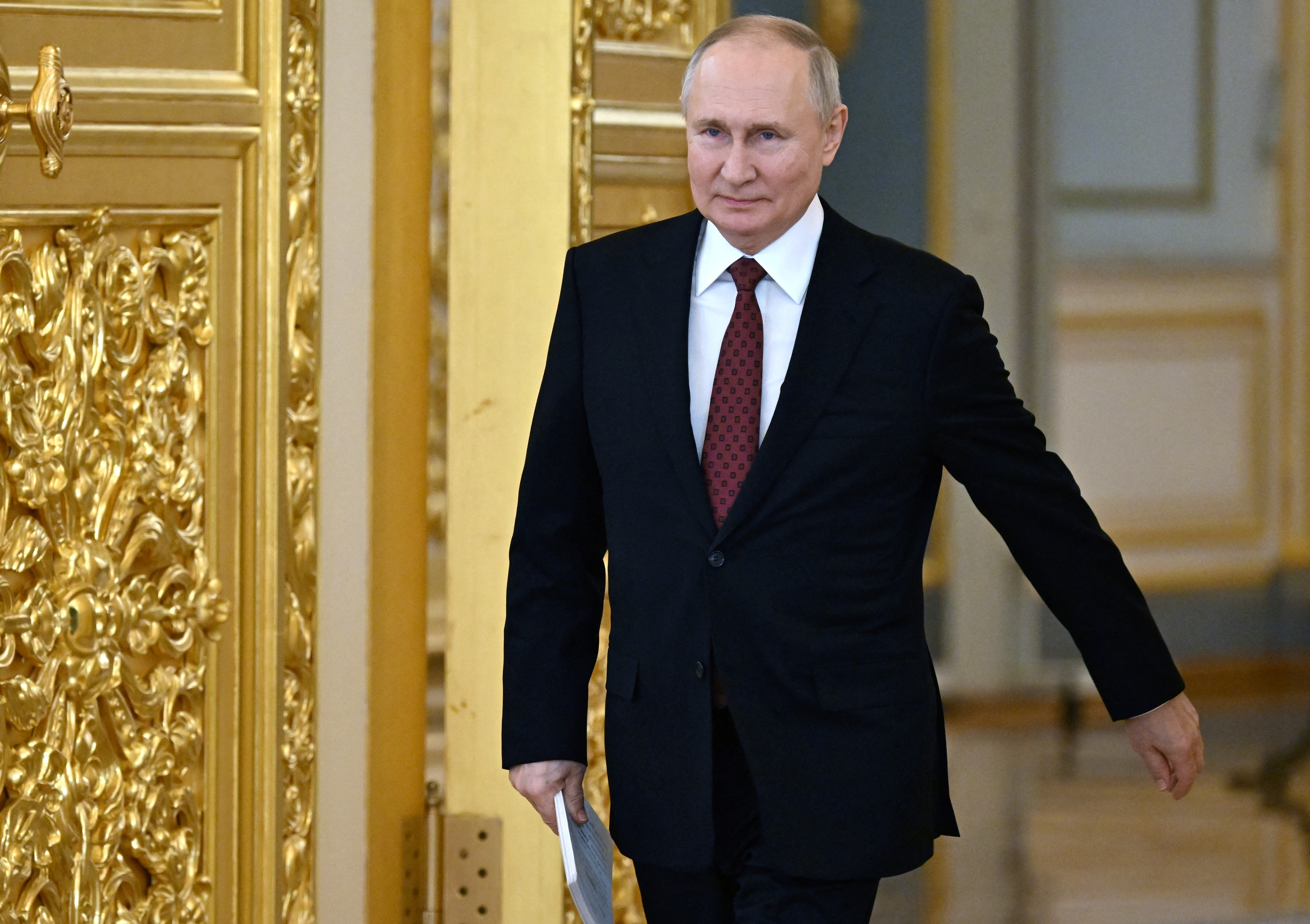 Russian President Putin receives new ambassadors to Russia at Kremlin ceremony