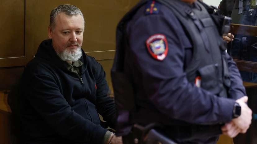 Russian nationalist Kremlin critic and former military commander Igor Girkin appears in court in Moscow