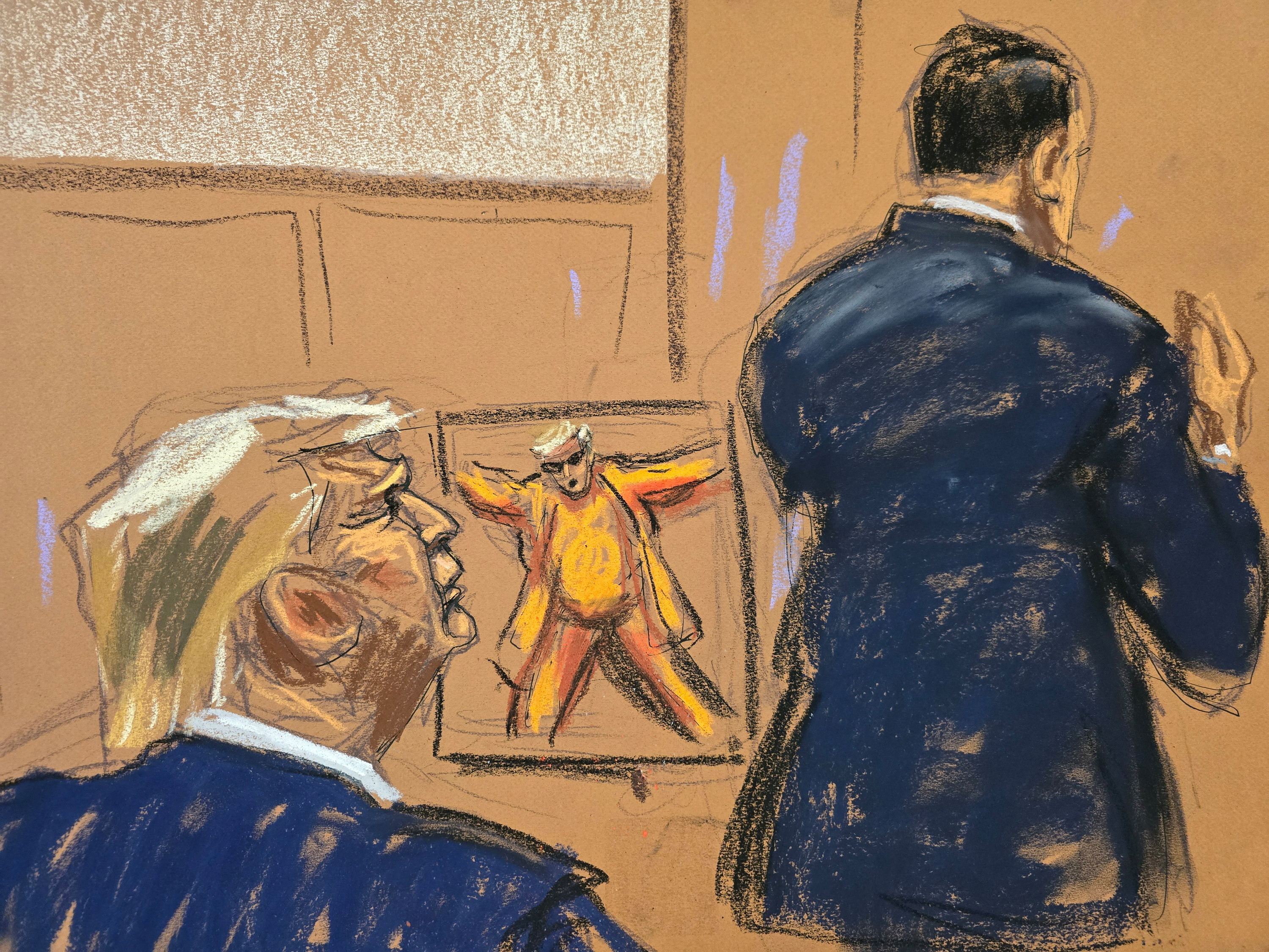 Former U.S. President Donald Trump appears at court in New York