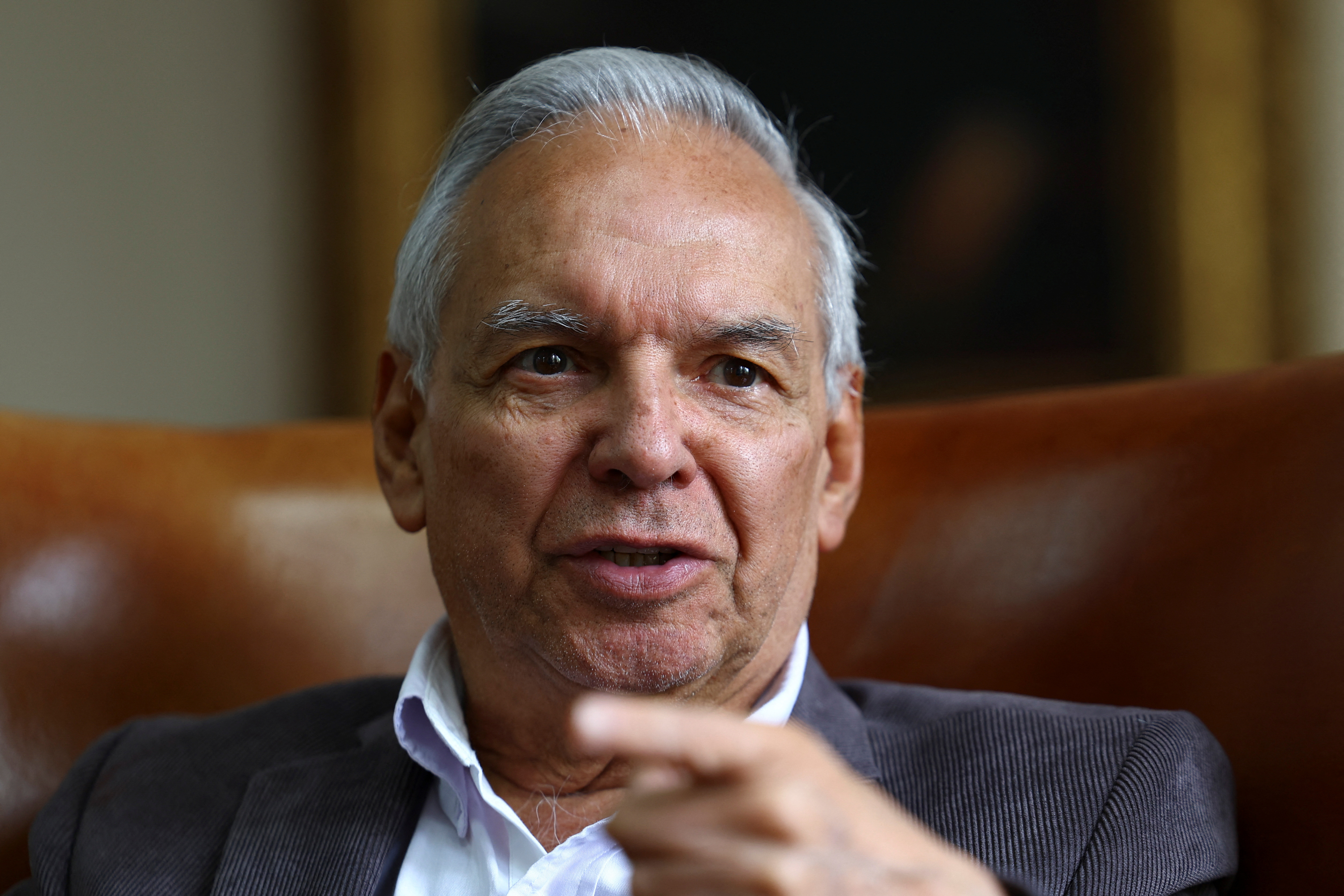 Ricardo Bonilla, Colombian Minister of Finance and Public Credit, speaks during an interview with Reuters in Bogota