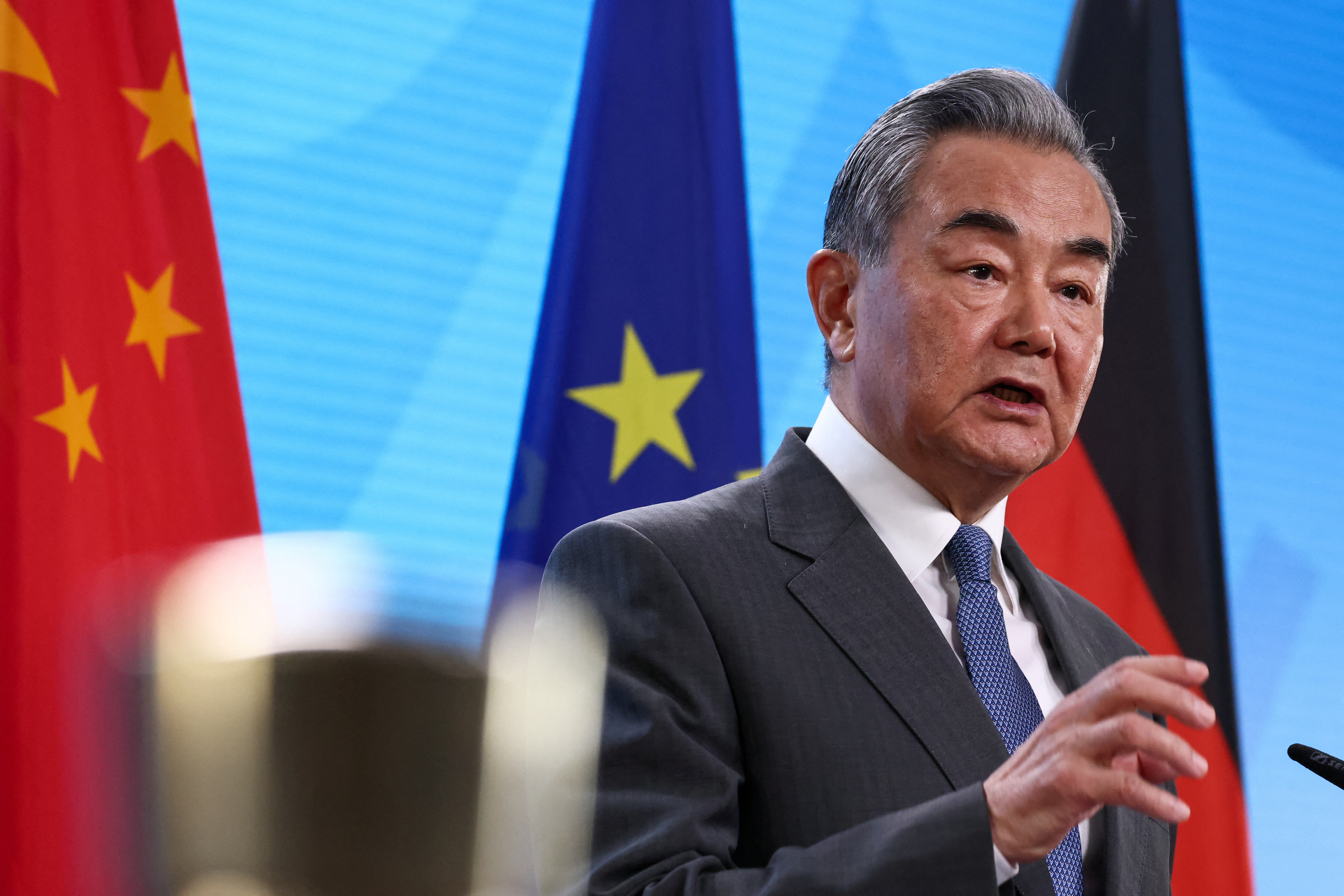 Chinese Foreign Minister Wang Yi visits Berlin