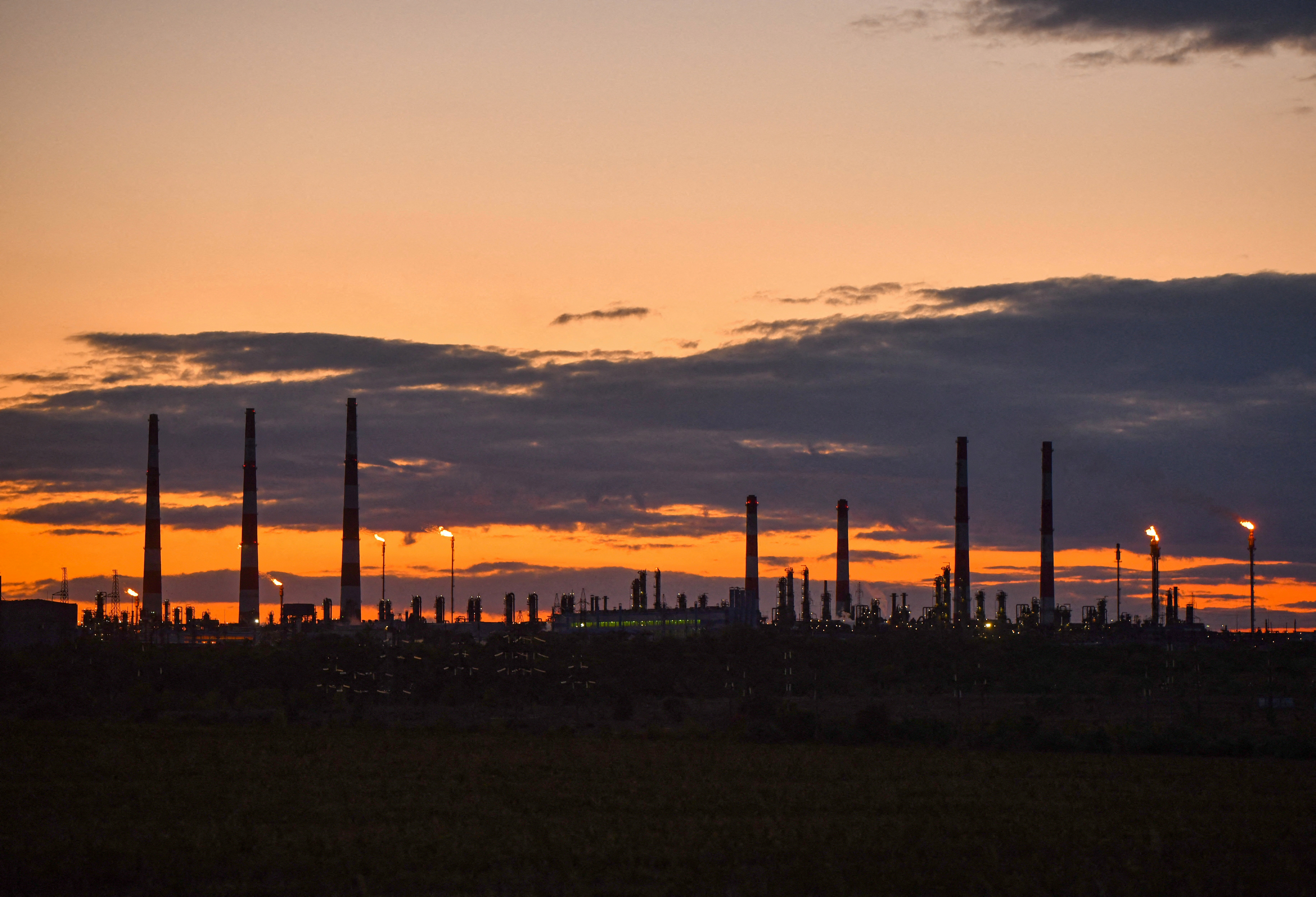 FILE PHOTO: A view shows a gas processing plant in Orenburg Region