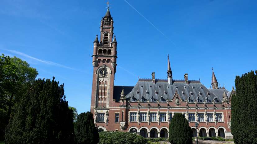 FILE PHOTO: A view shows the Peace Palace, which houses the International Court of Justice
