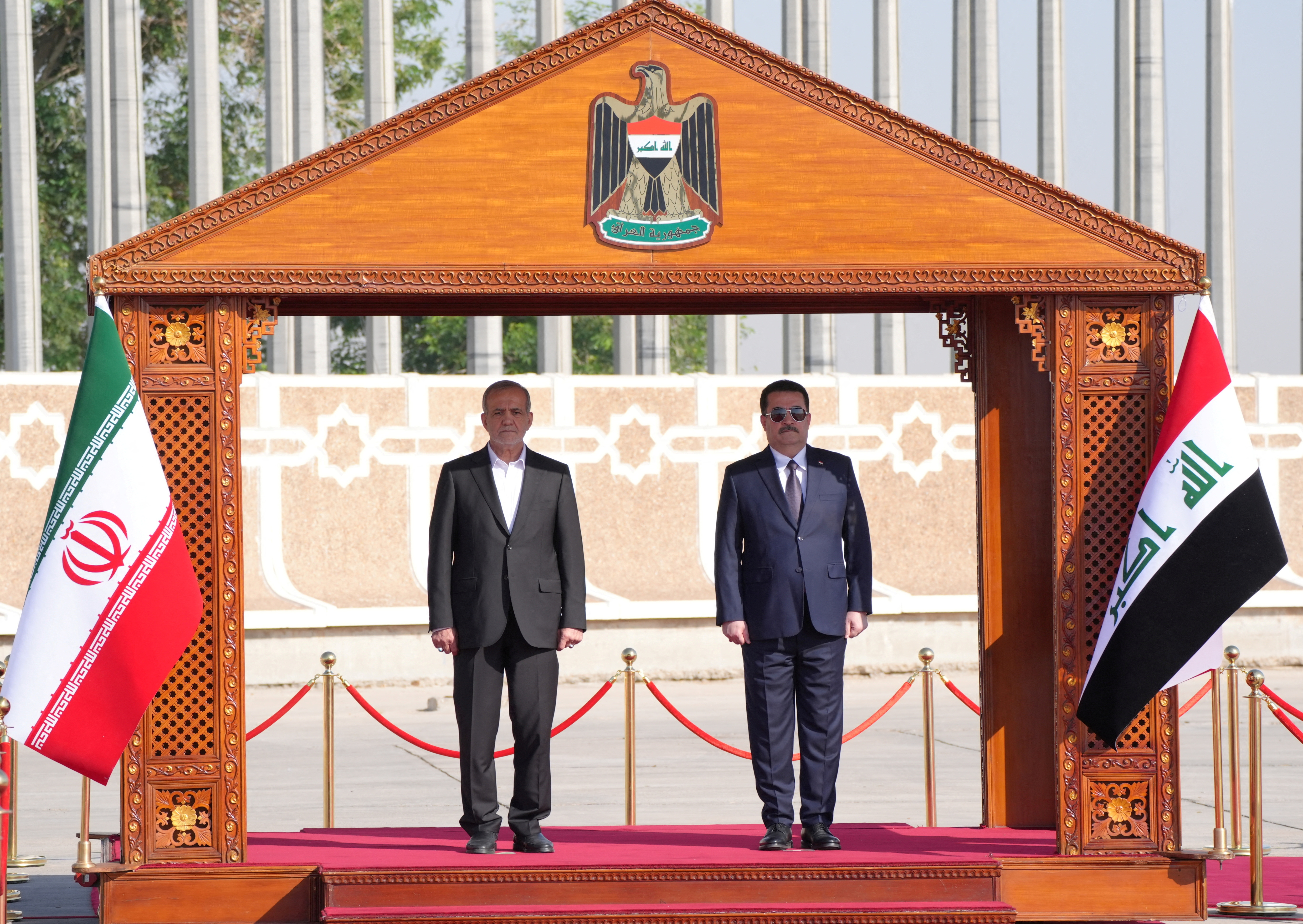 Iranian President Masoud Pezeshkian visits Baghdad