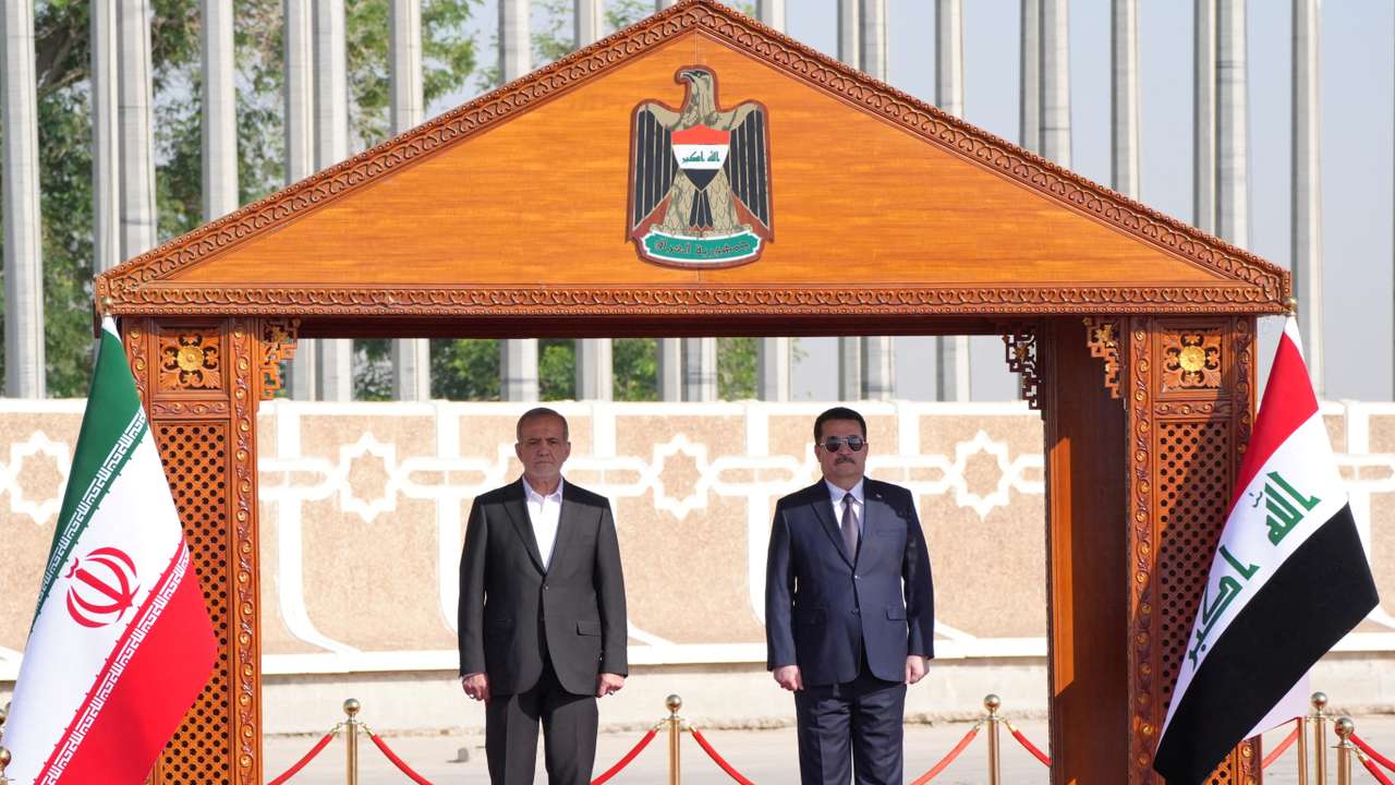 Iranian President Masoud Pezeshkian visits Baghdad