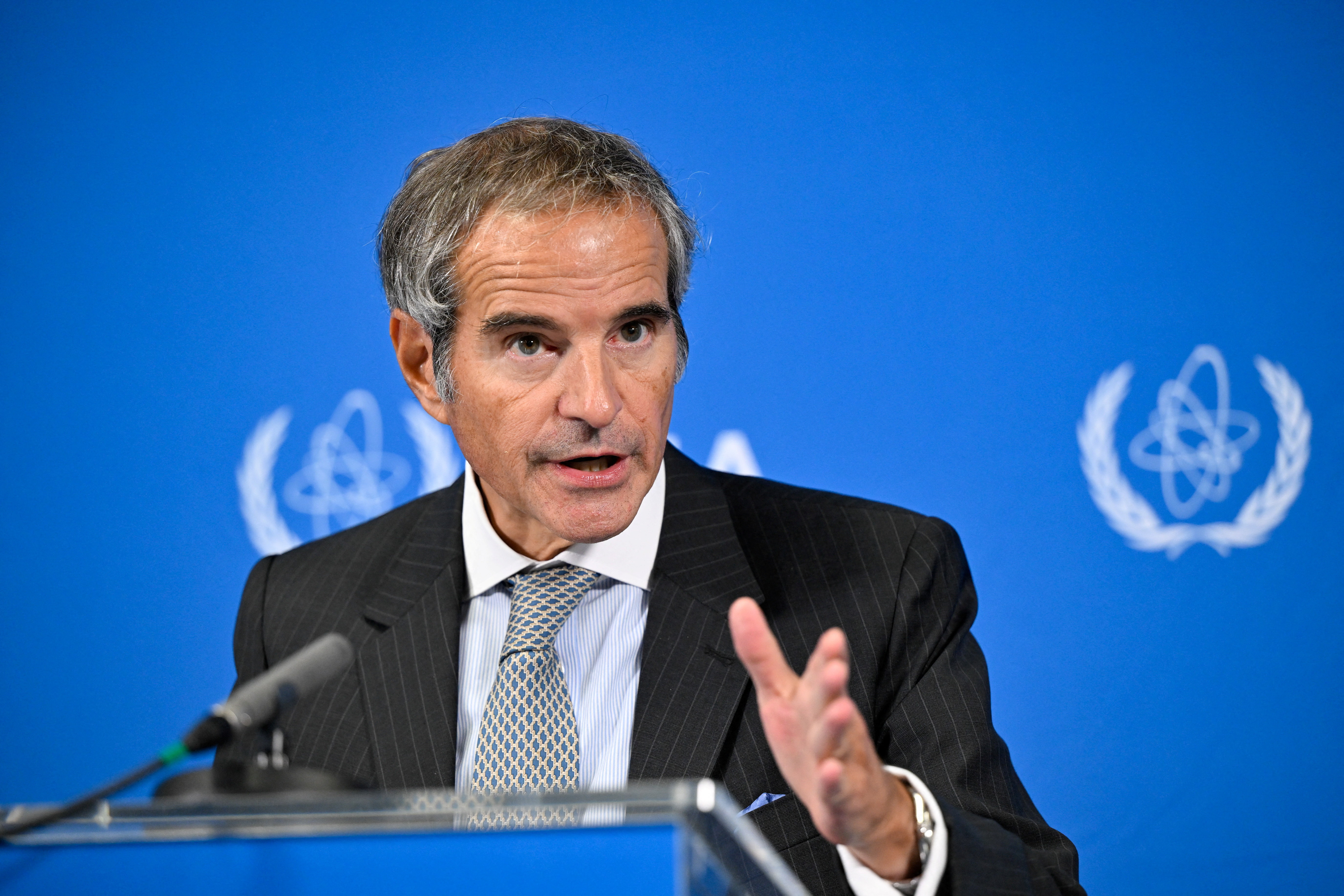 IAEA chief Grossi holds press conference