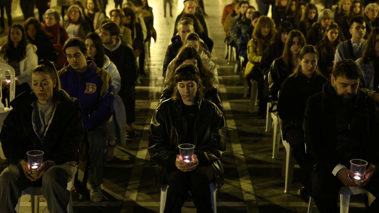 Demonstration marking a year from Greece’s deadliest train crash, in Thessaloniki